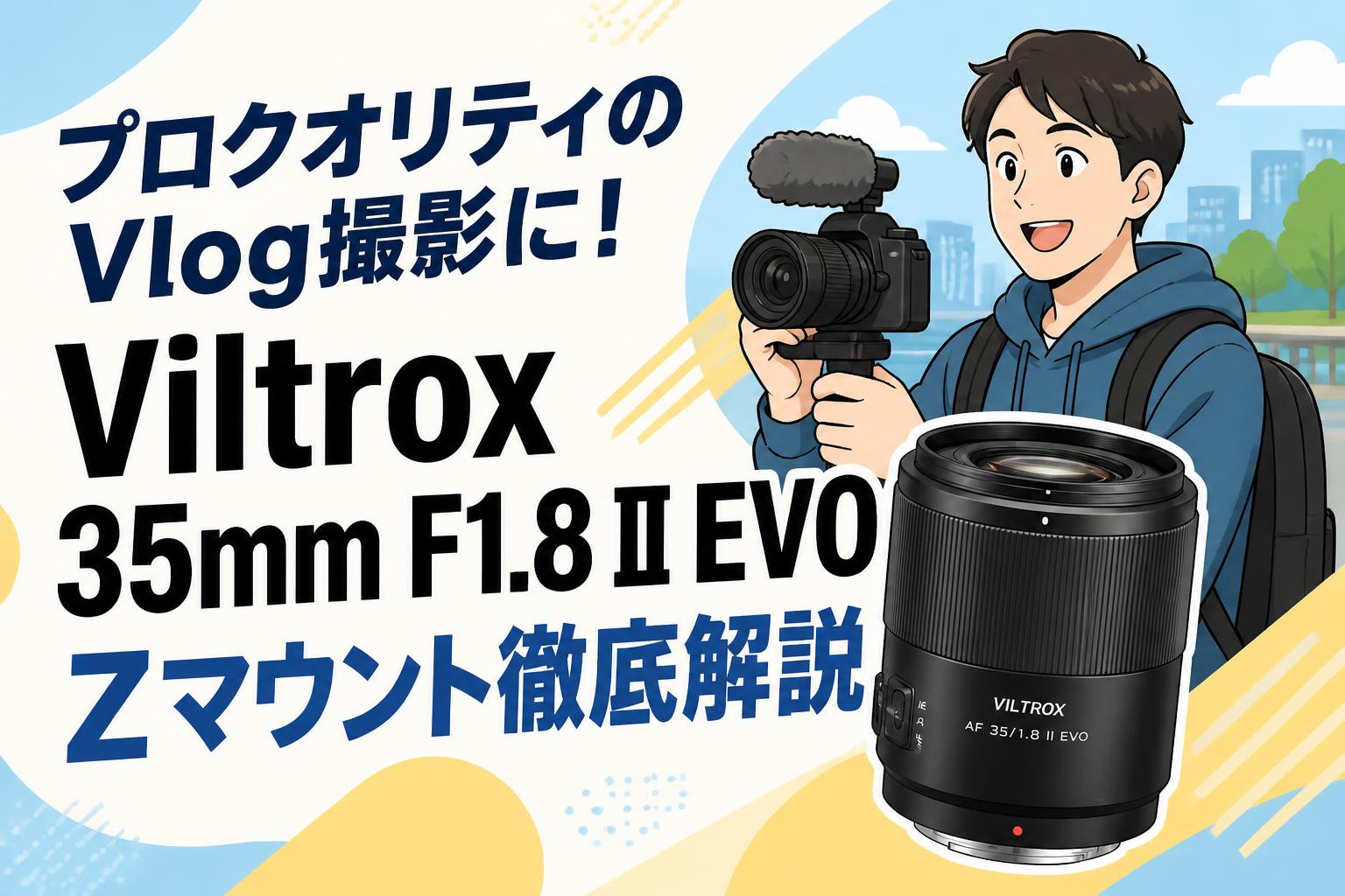 プロクオリティのVlog撮影に！Viltrox 35mm F1.8 II EVO Zマウント徹底解説