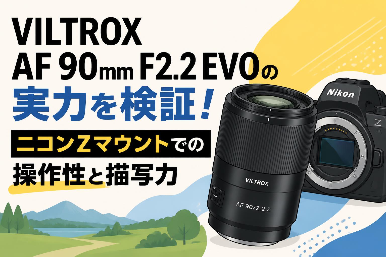 VILTROX AF 90mm F2.2 EVOの実力を検証！ニコンZマウントでの操作性と描写力