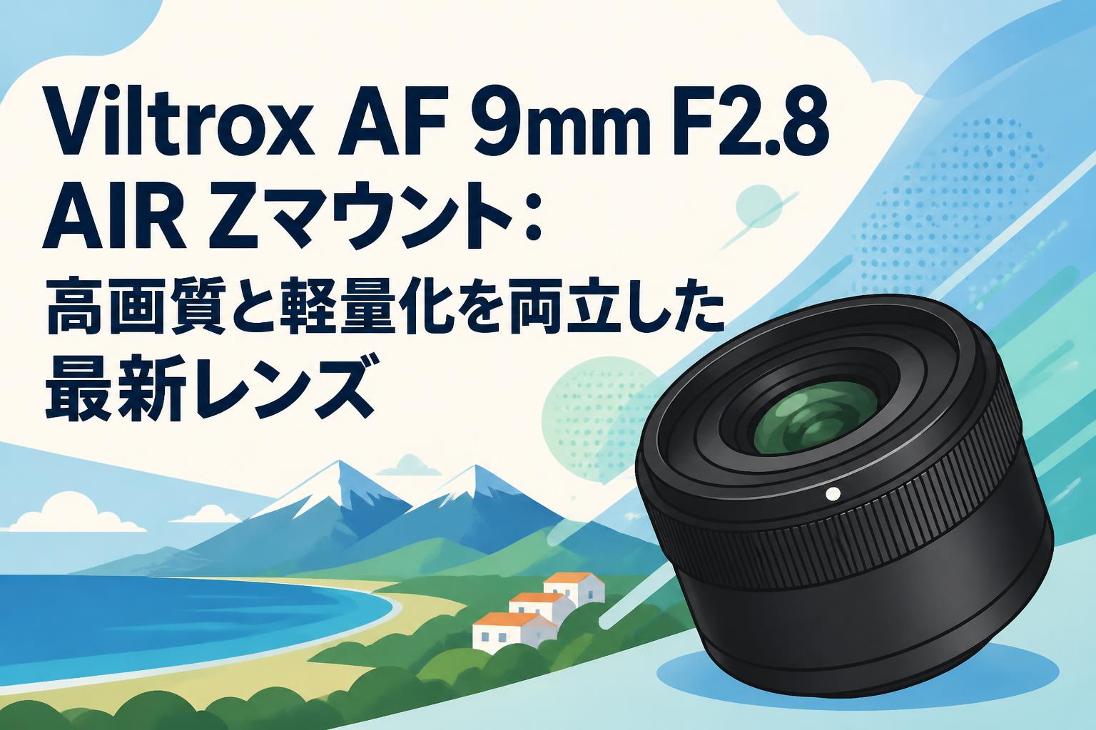 Viltrox AF 9mm F2.8 AIR Zマウント：高画質と軽量化を両立した最新レンズ