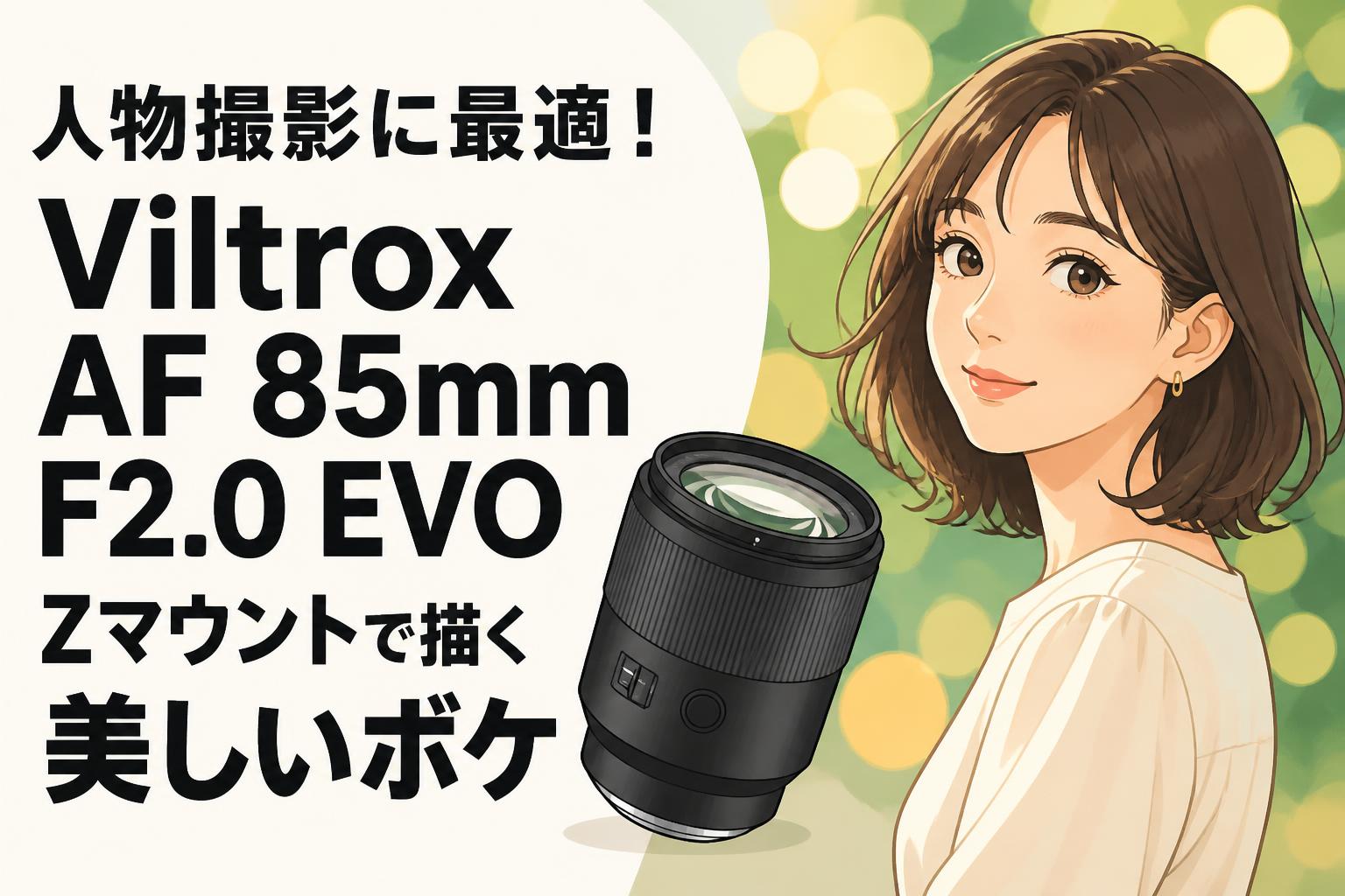 人物撮影に最適！Viltrox AF 85mm F2.0 EVO Zマウントで描く美しいボケ