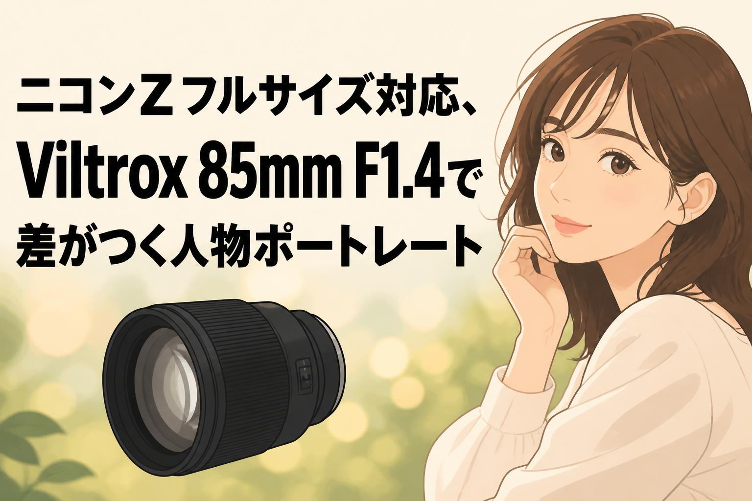 ニコンZフルサイズ対応、Viltrox 85mm F1.4で差がつく人物ポートレート