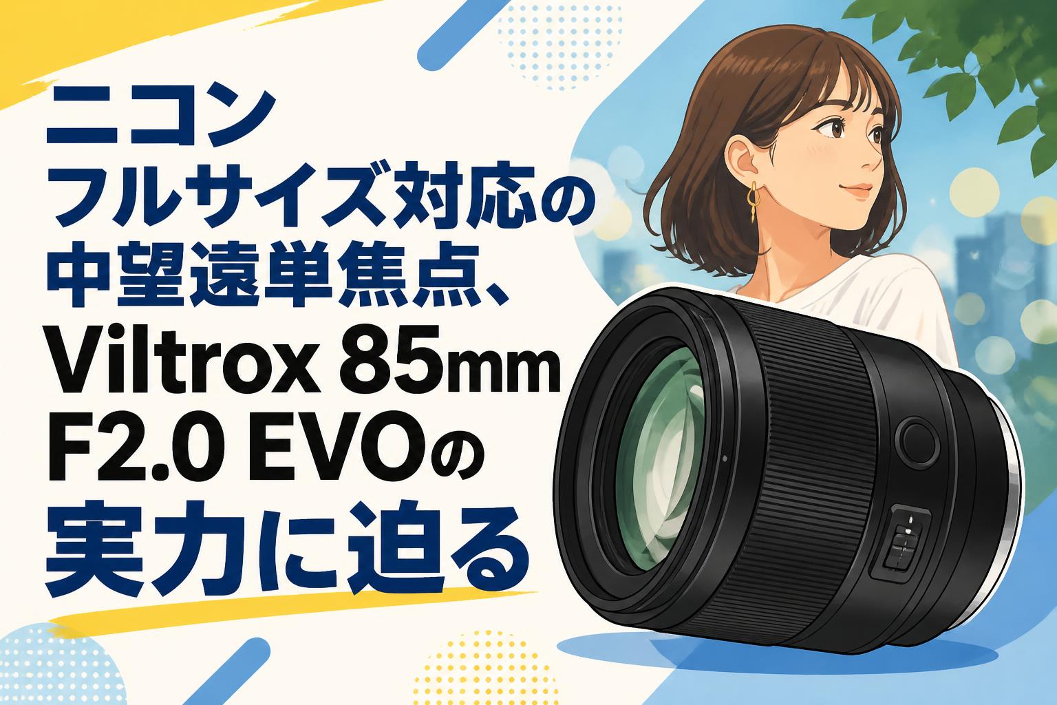 ニコン フルサイズ対応の中望遠単焦点、Viltrox 85mm F2.0 EVOの実力に迫る