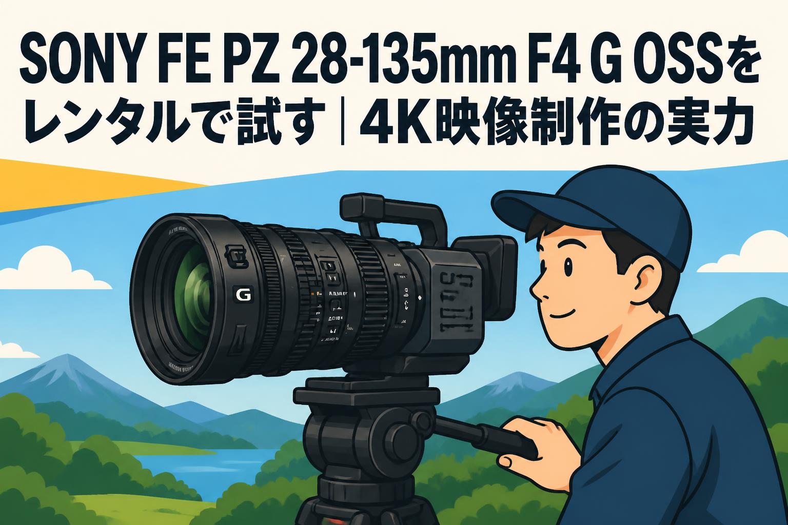SONY FE PZ 28-135mm F4 G OSSをレンタルで試す｜4K映像制作の実力