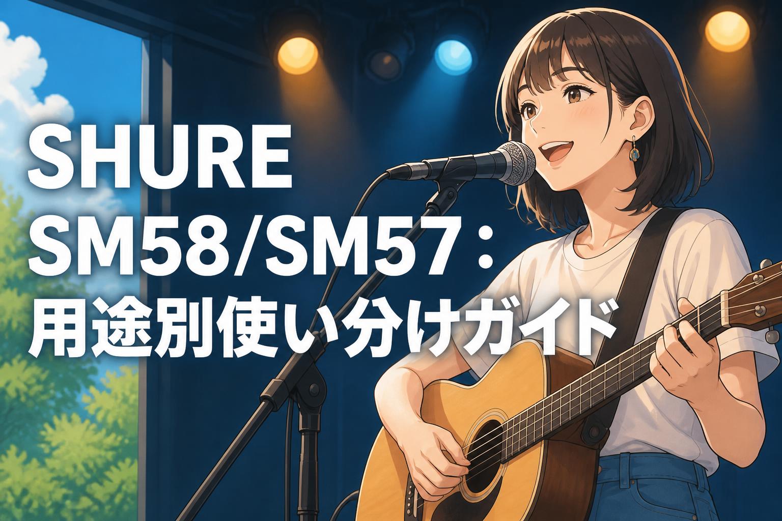 SHURE SM58/SM57：用途別使い分けガイド