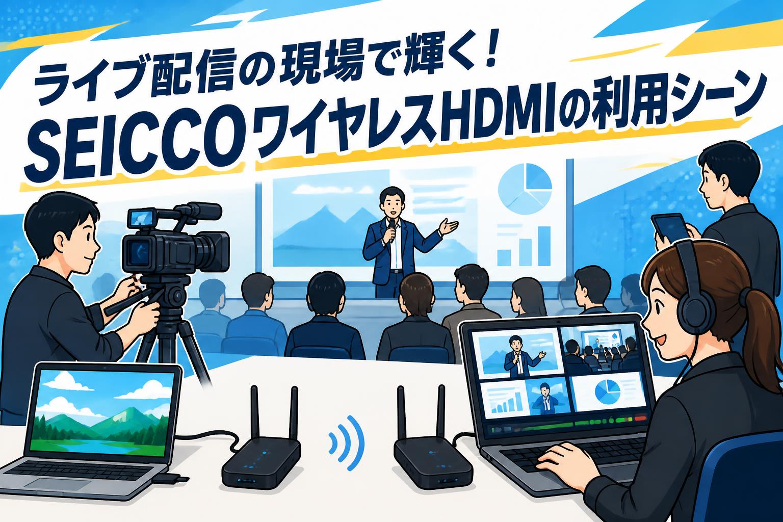 ライブ配信の現場で輝く！SEICCOワイヤレスHDMIの利用シーン