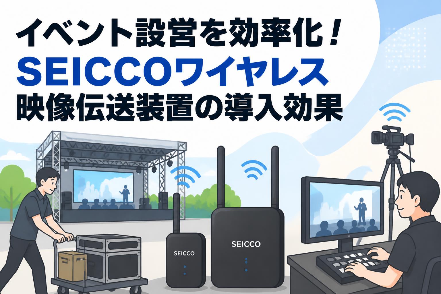 イベント設営を効率化！SEICCOワイヤレス映像伝送装置の導入効果