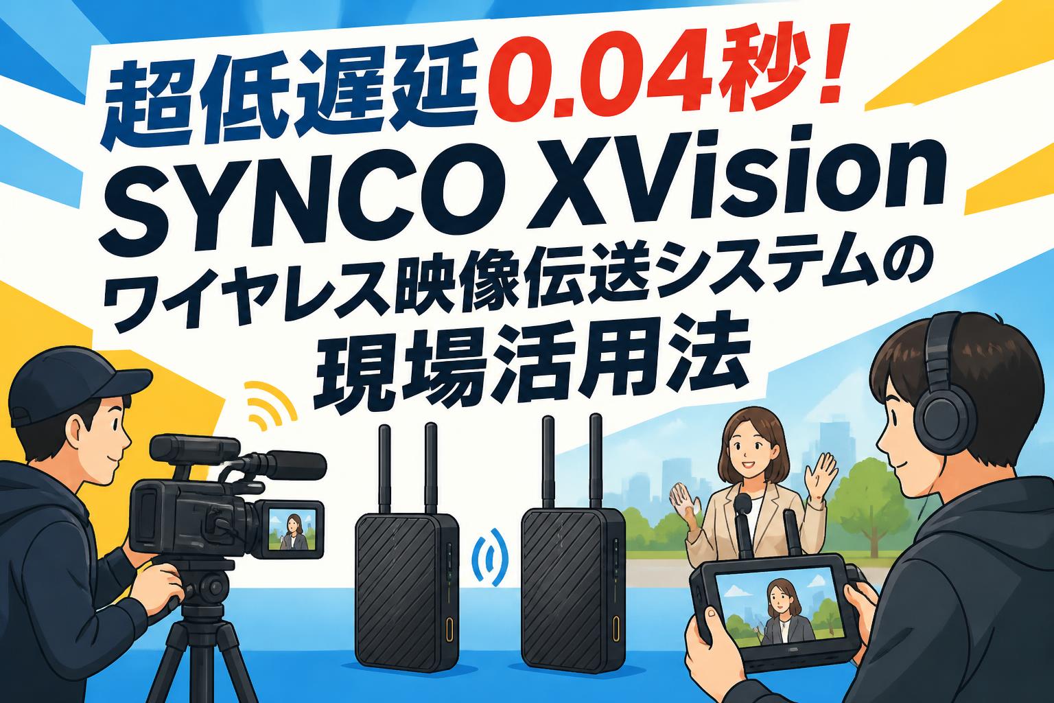 超低遅延0.04秒！SYNCO XVisionワイヤレス映像伝送システムの現場活用法