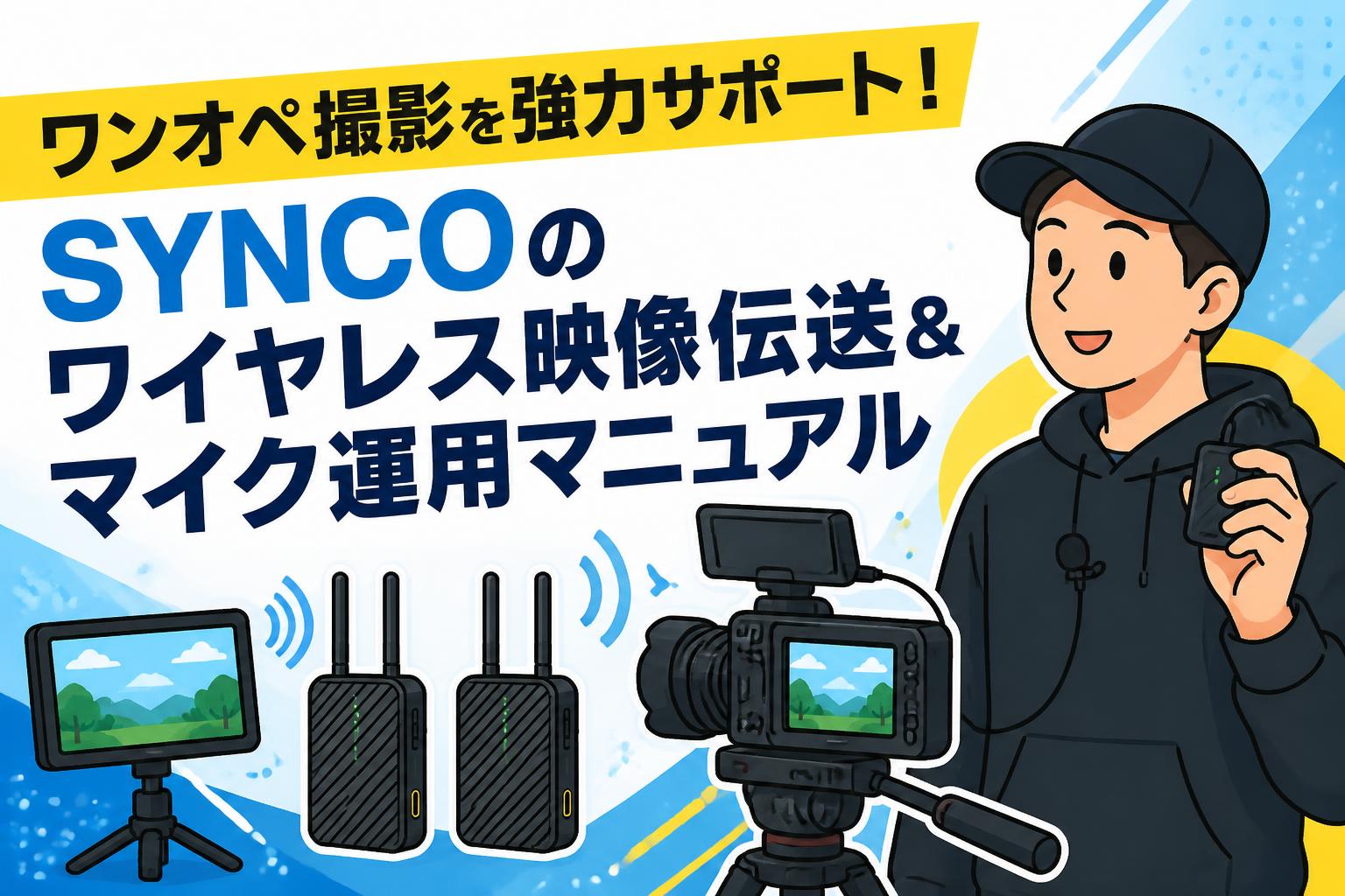 ワンオペ撮影を強力サポート！SYNCOのワイヤレス映像伝送＆マイク運用マニュアル