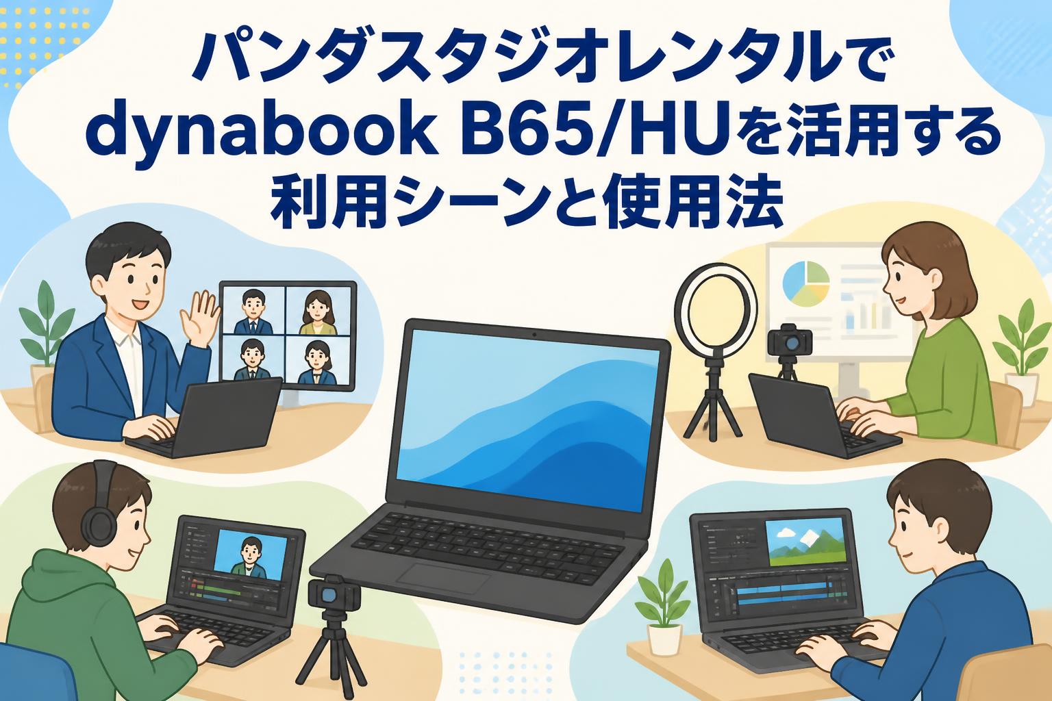パンダスタジオレンタルでdynabook B65/HUを活用する利用シーンと使用法