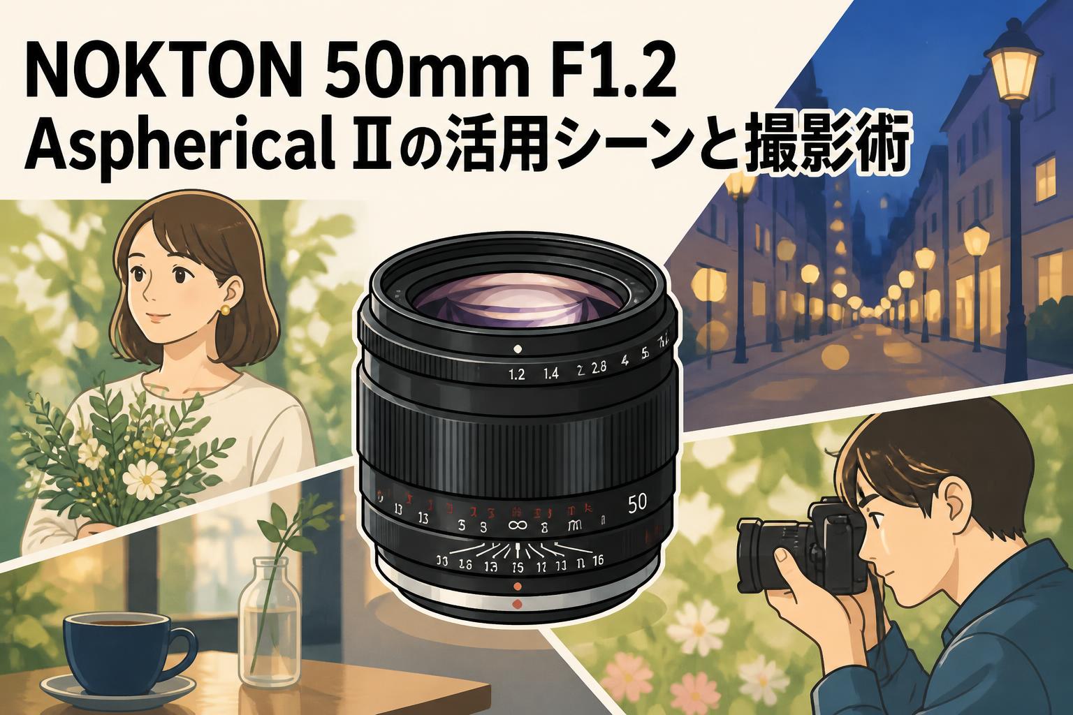 NOKTON 50mm F1.2 Aspherical IIの活用シーンと撮影術