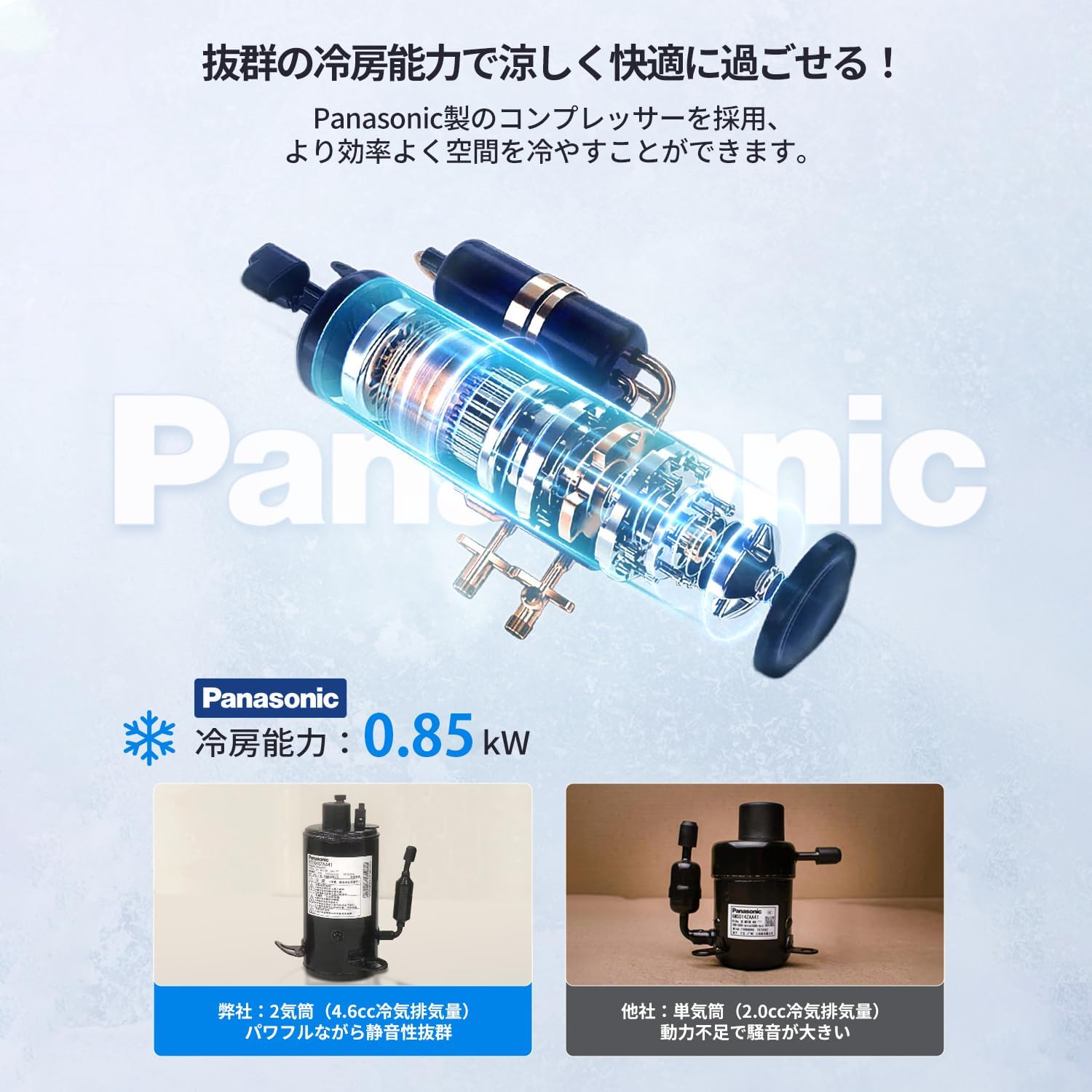 ENOUR QN750 ポータブルエアコン デュアル換気システム 冷房能力0.85kW