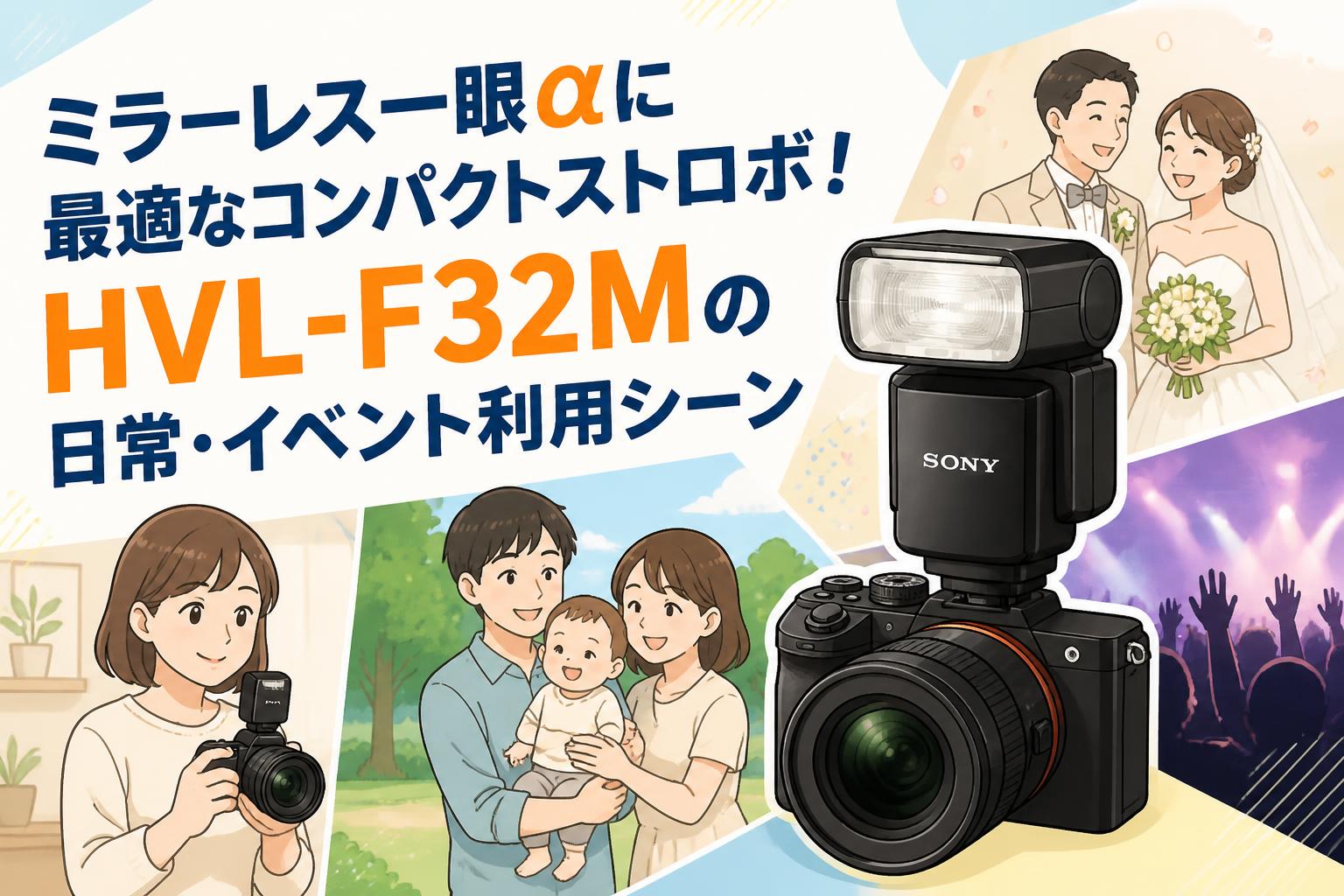 ミラーレス一眼αに最適なコンパクトストロボ！HVL-F32Mの日常・イベント利用シーン