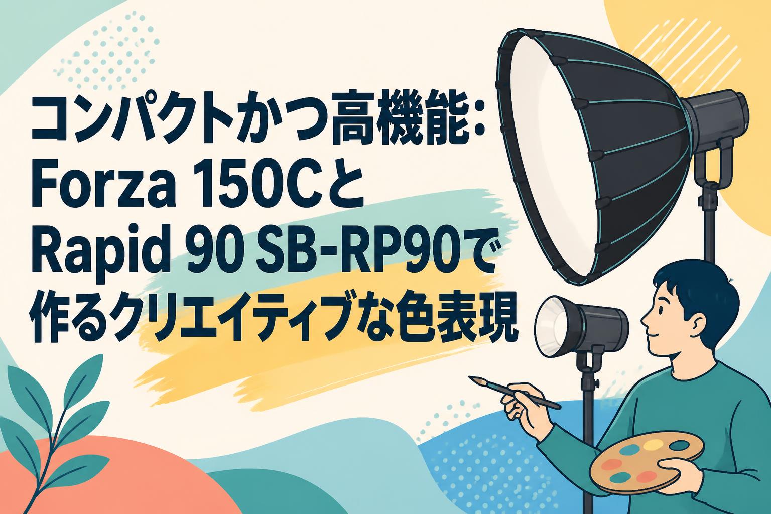 コンパクトかつ高機能：Forza 150CとRapid 90 SB-RP90で作るクリエイティブな色表現