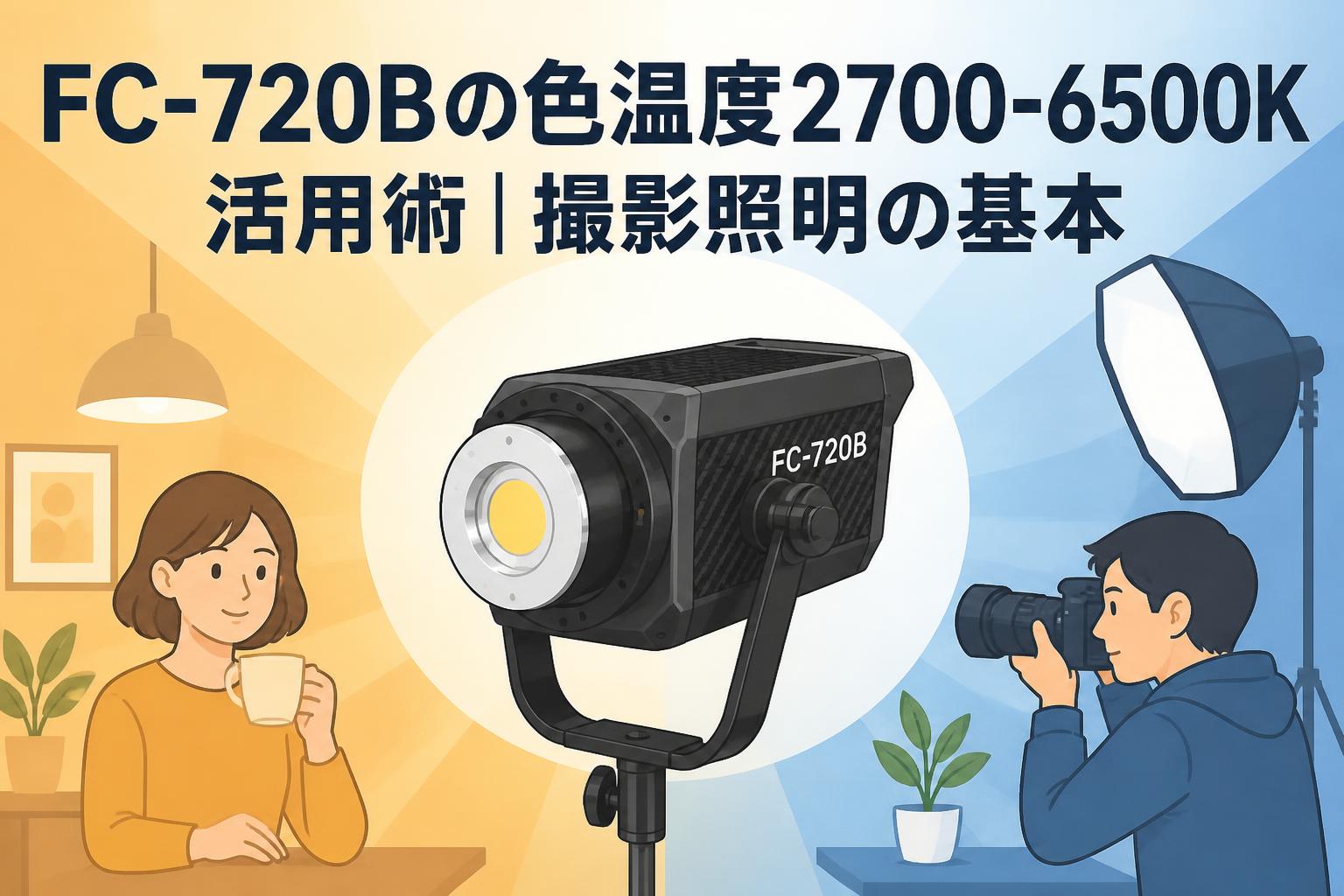 FC-720Bの色温度2700-6500K活用術｜撮影照明の基本