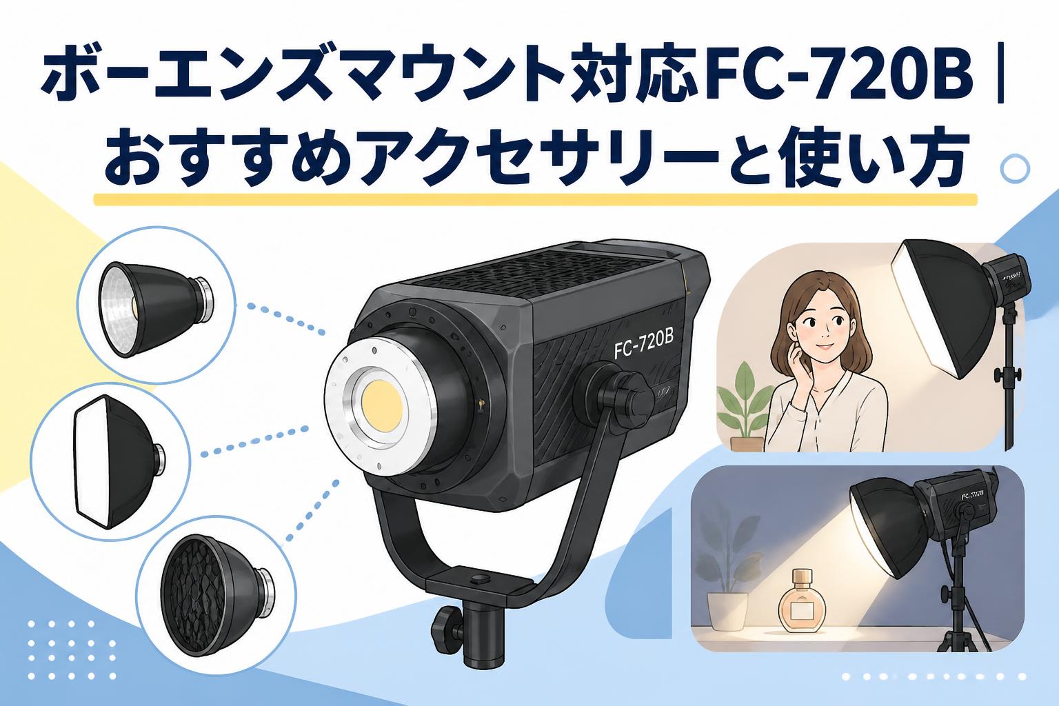 ボーエンズマウント対応FC-720B｜おすすめアクセサリーと使い方