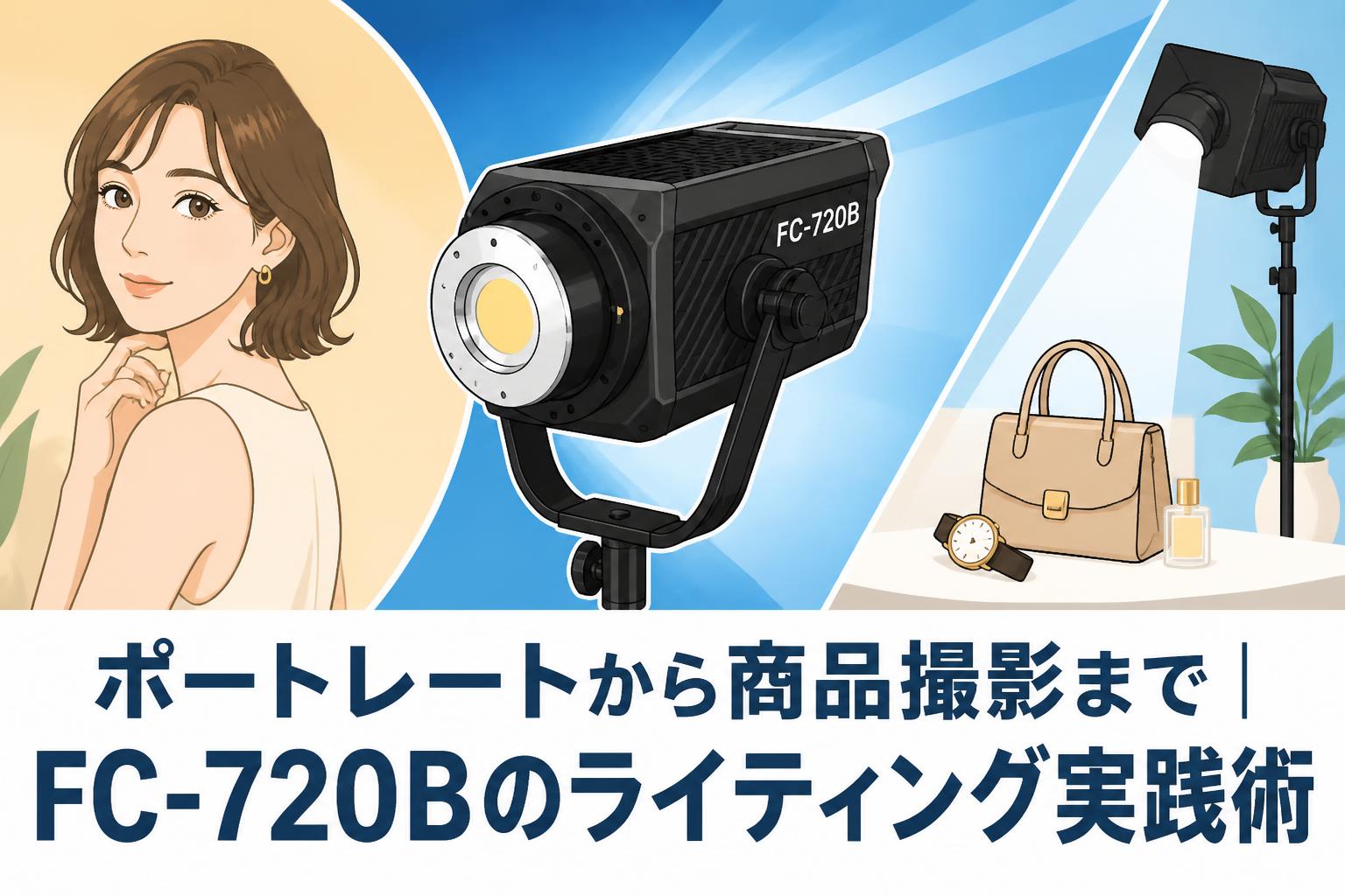 ポートレートから商品撮影まで｜FC-720Bのライティング実践術