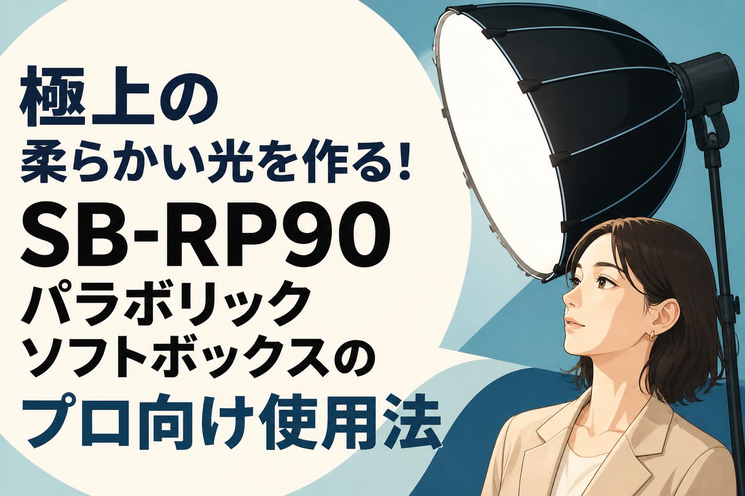 極上の柔らかい光を作る！SB-RP90パラボリックソフトボックスのプロ向け使用法