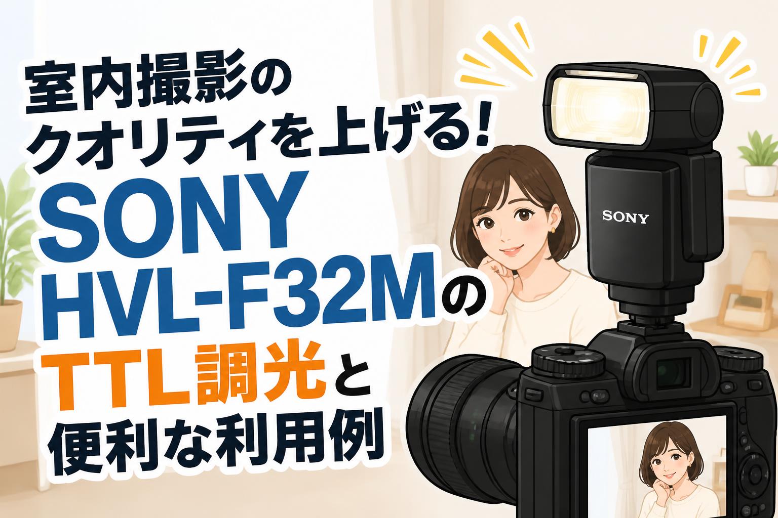 室内撮影のクオリティを上げる！SONY HVL-F32MのTTL調光と便利な利用例
