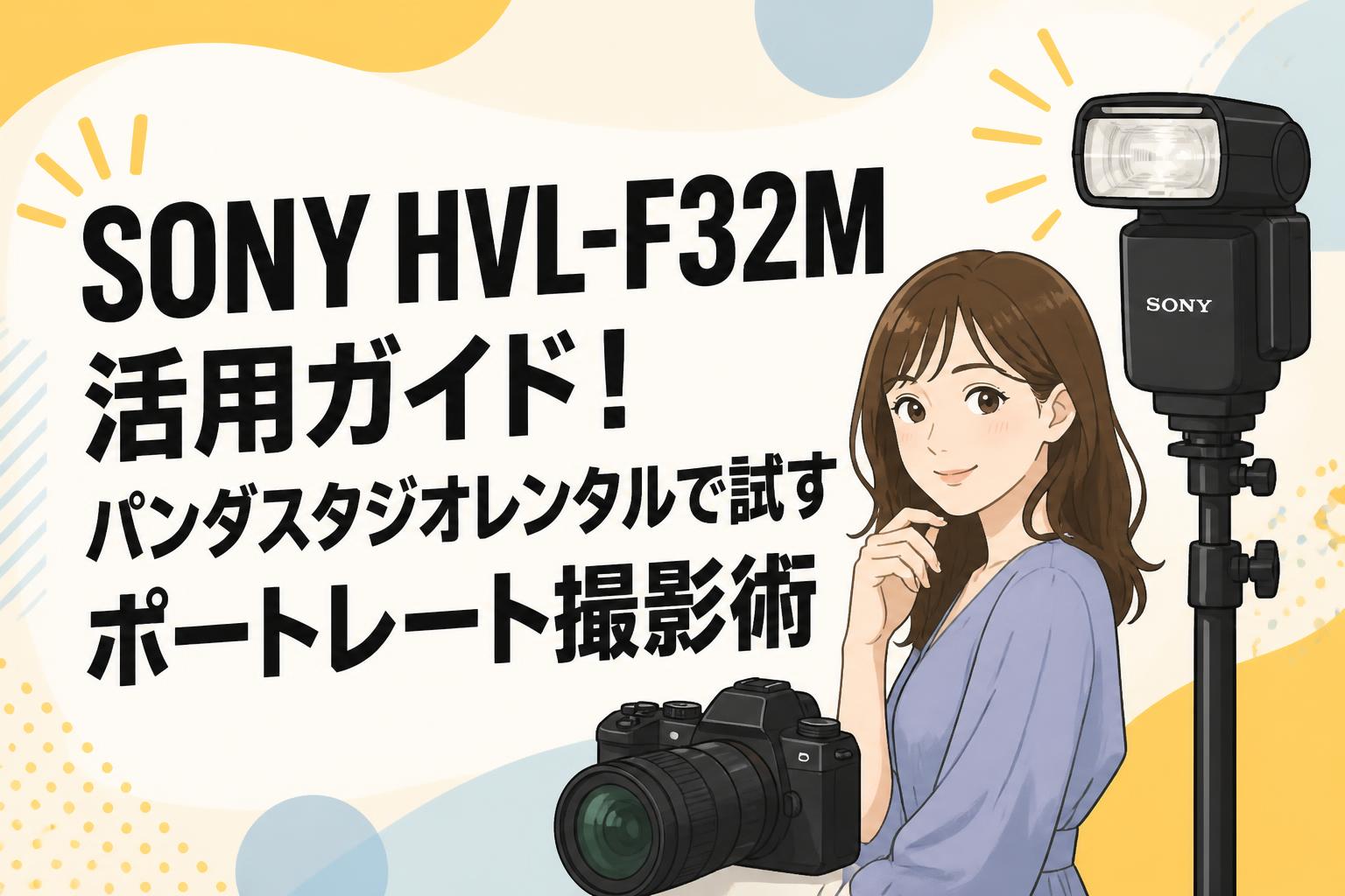 SONY HVL-F32M活用ガイド！パンダスタジオレンタルで試すポートレート撮影術