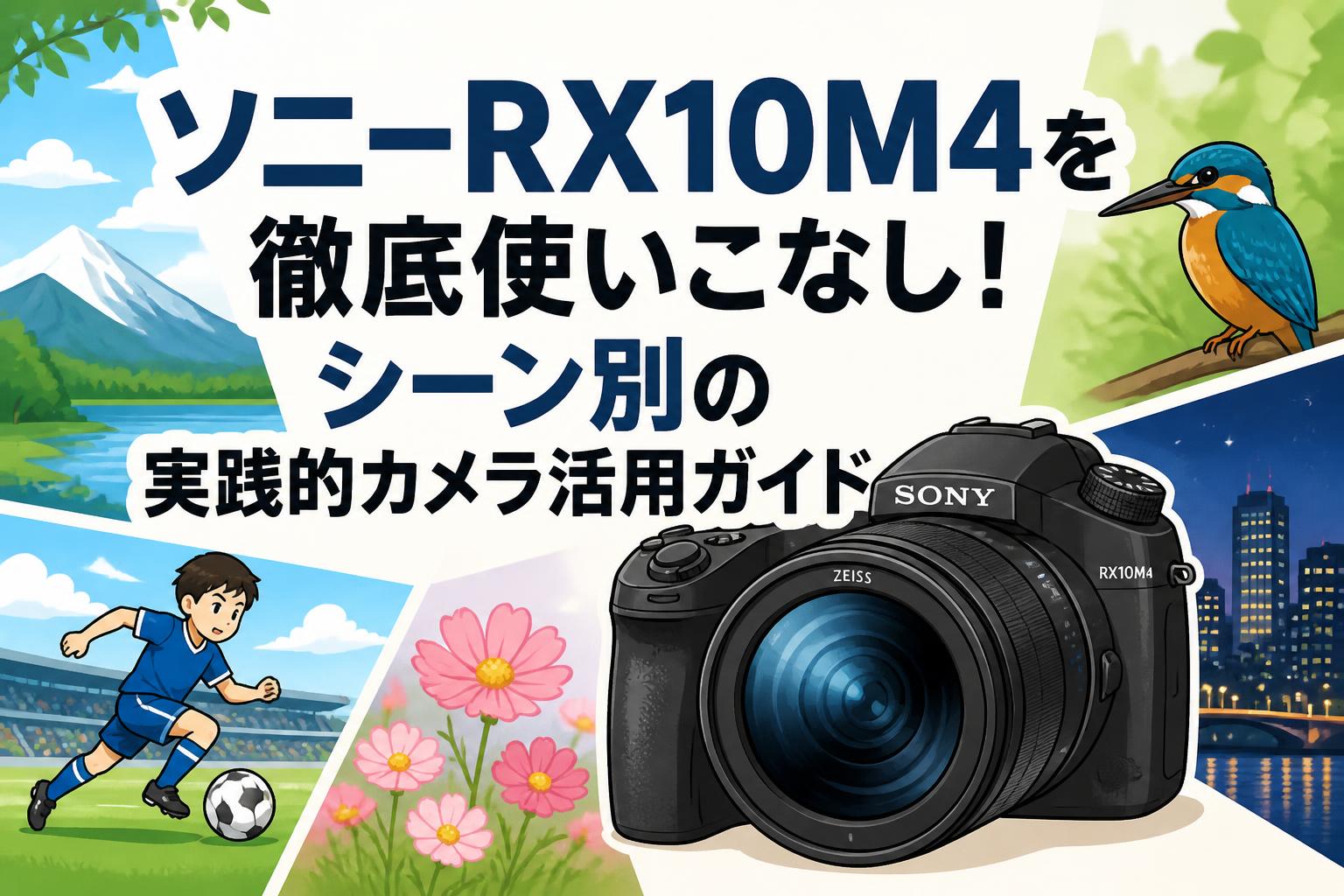 ソニーRX10M4を徹底使いこなし！シーン別の実践的カメラ活用ガイド