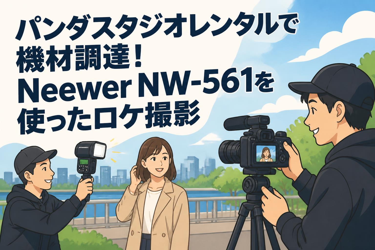 パンダスタジオレンタルで機材調達！Neewer NW-561を使ったロケ撮影