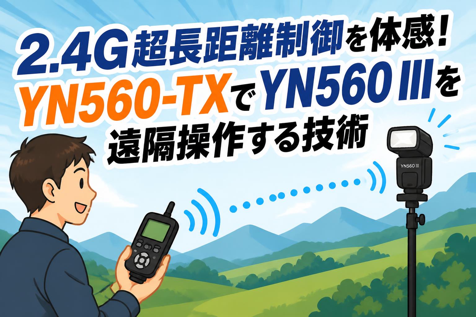 2.4G超長距離制御を体感！YN560-TXでYN560 IIIを遠隔操作する技術