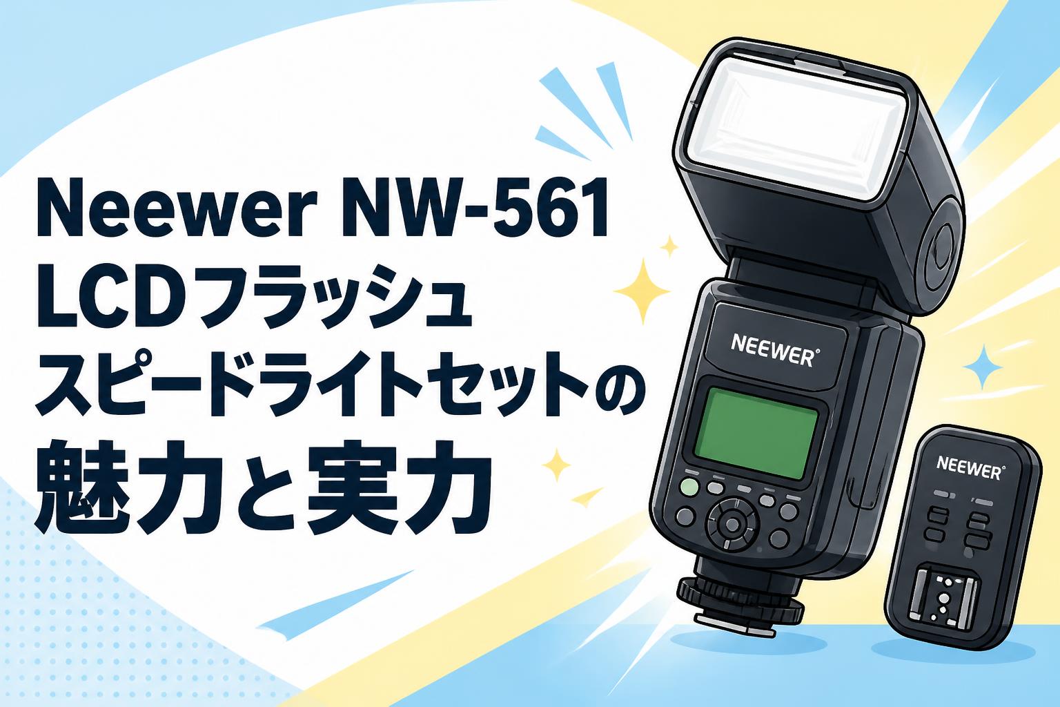Neewer NW-561 LCDフラッシュスピードライトセットの魅力と実力