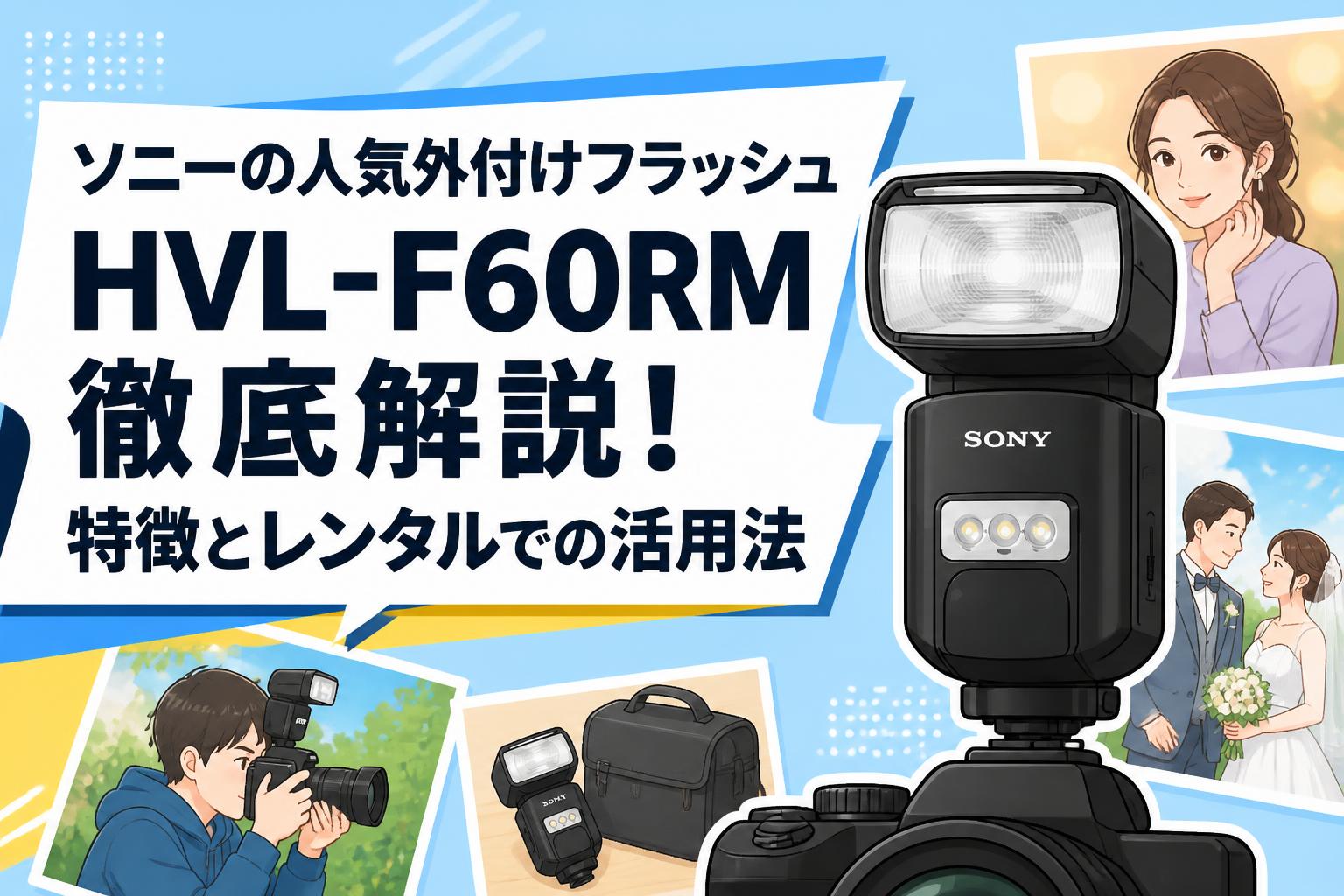 ソニーの人気外付けフラッシュHVL-F60RM徹底解説！特徴とレンタルでの活用法