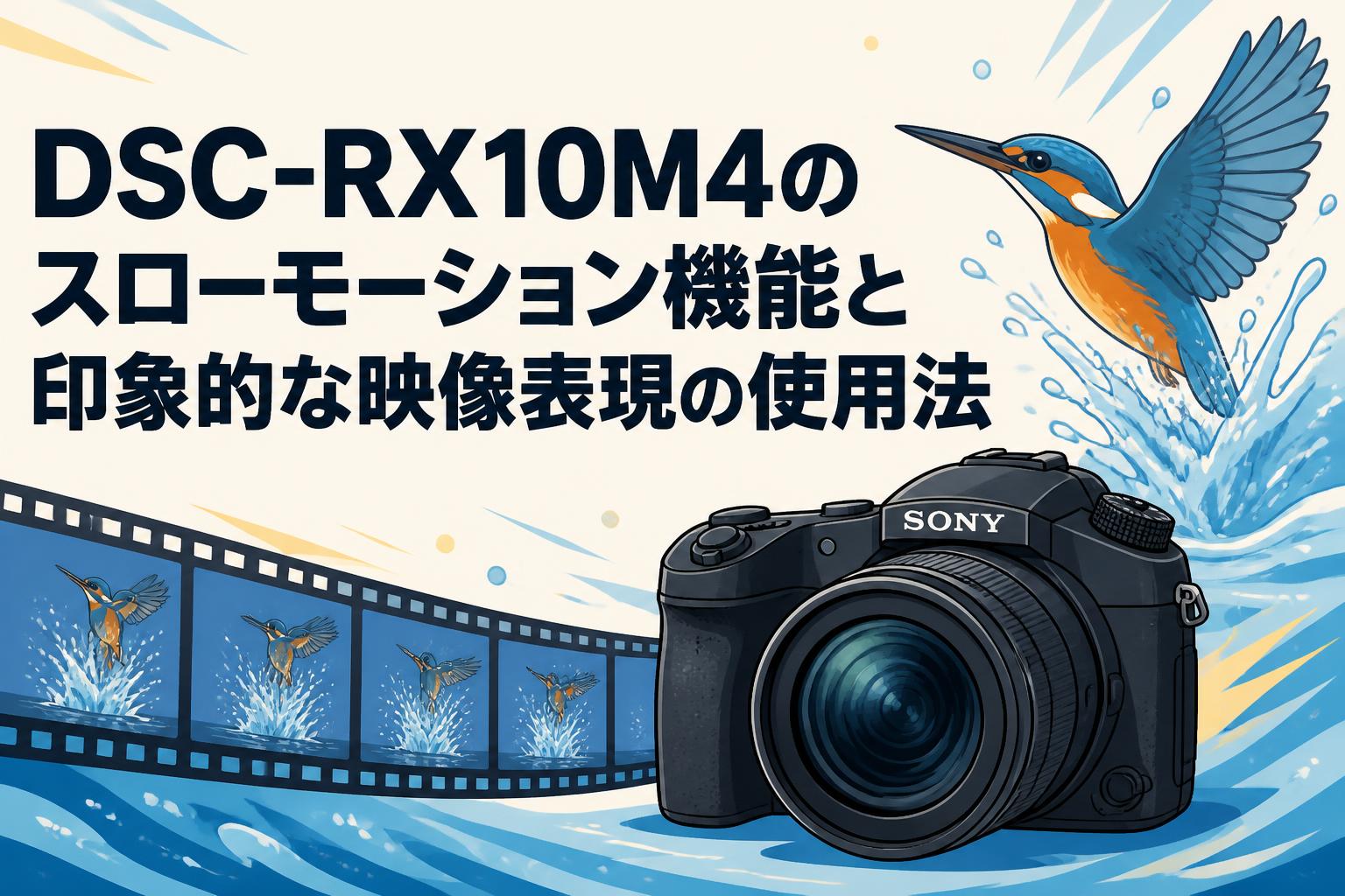 DSC-RX10M4のスローモーション機能と印象的な映像表現の使用法