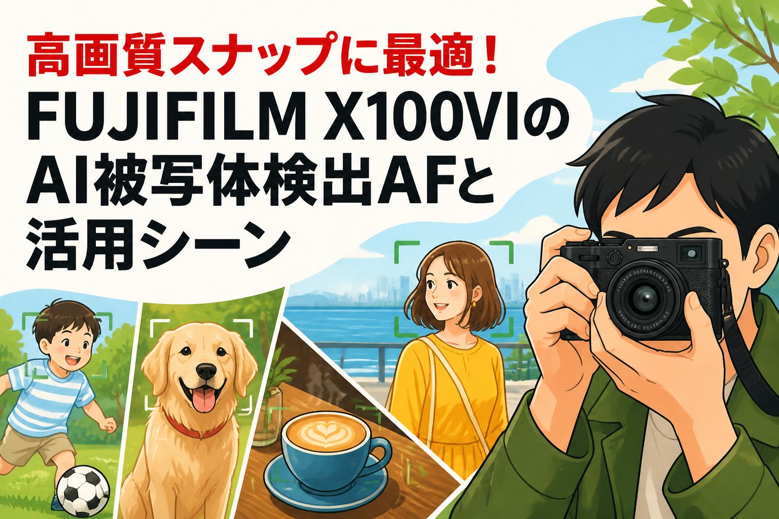 高画質スナップに最適！FUJIFILM X100VIのAI被写体検出AFと活用シーン