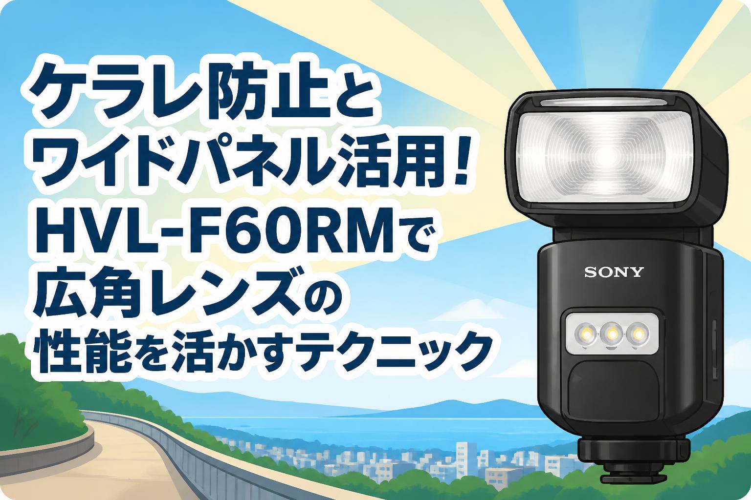 ケラレ防止とワイドパネル活用！HVL-F60RMで広角レンズの性能を活かすテクニック