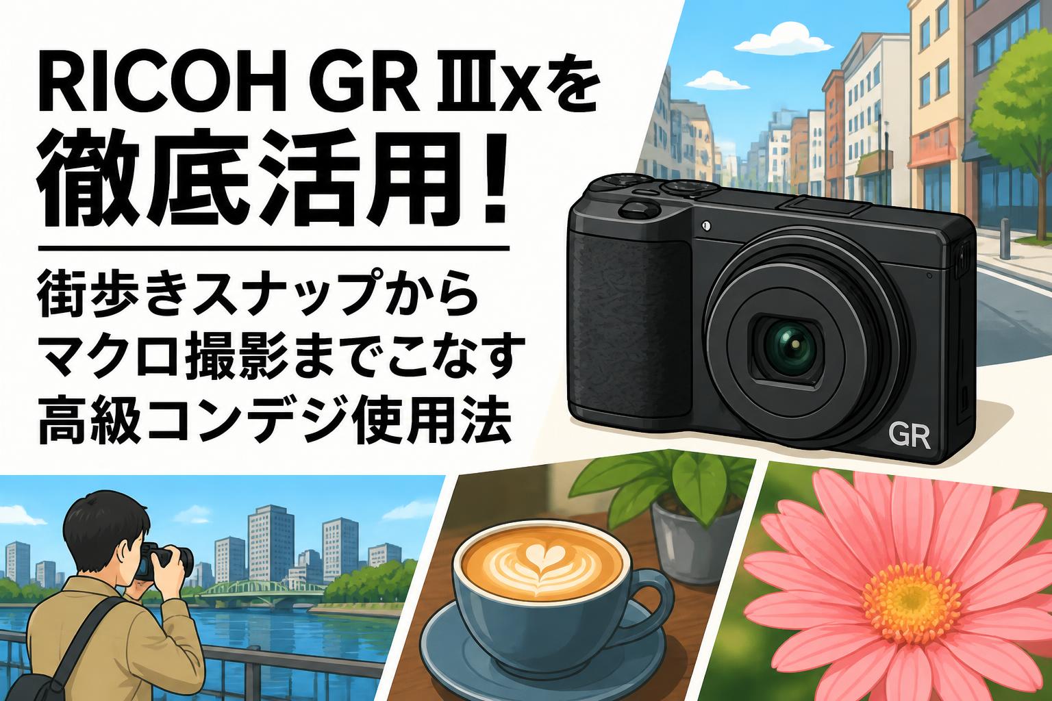 RICOH GR IIIxを徹底活用！街歩きスナップからマクロ撮影までこなす高級コンデジ使用法