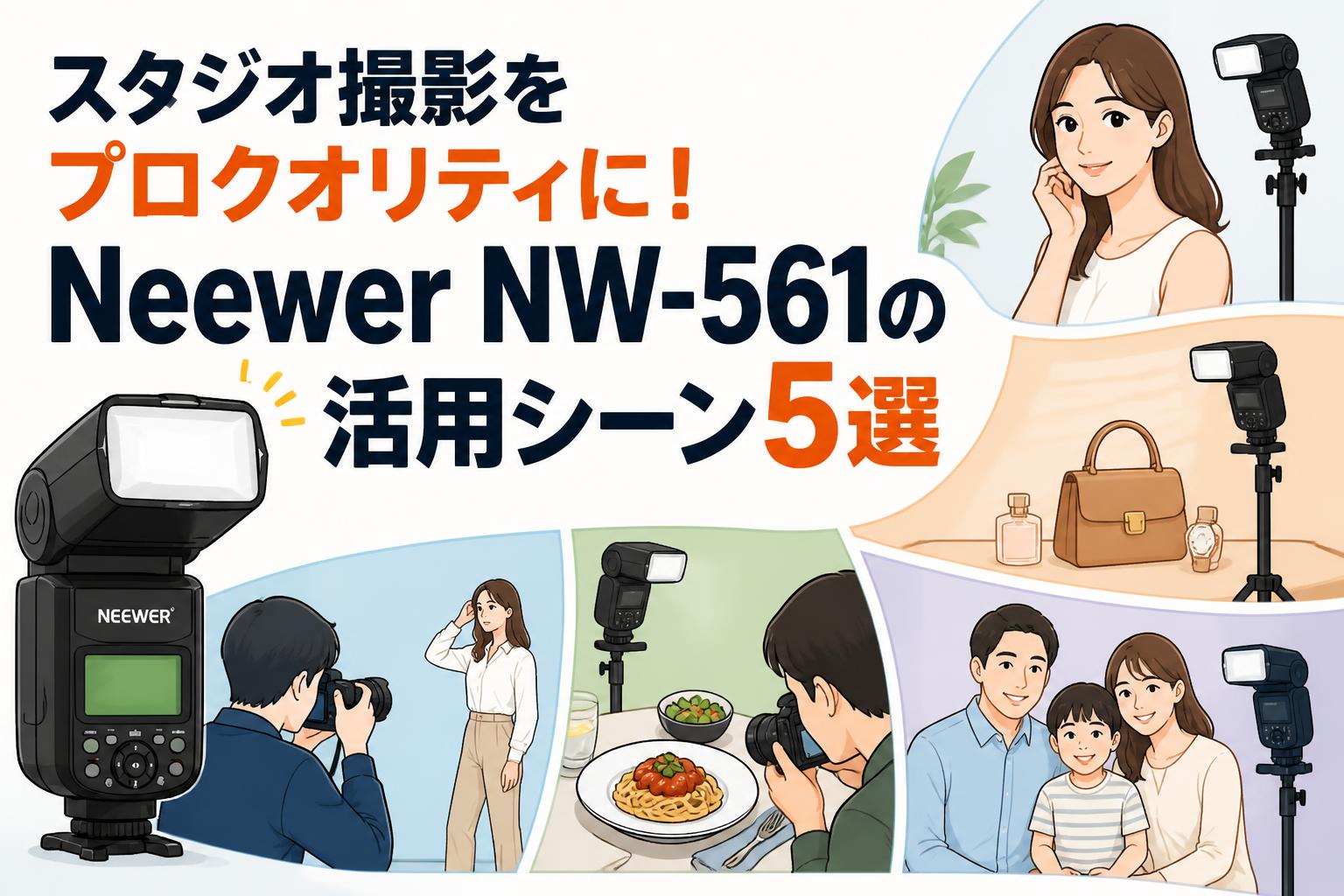 スタジオ撮影をプロクオリティに！Neewer NW-561の活用シーン5選