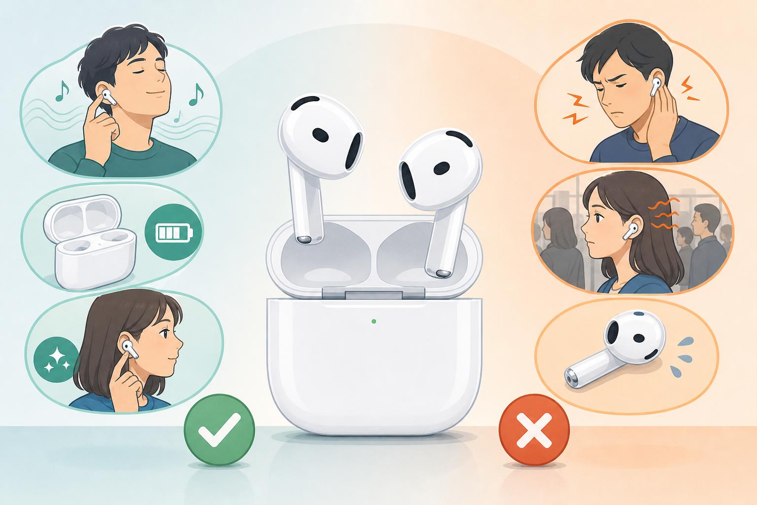AirPods 4を実際に使用して分かった4つのメリットとデメリット