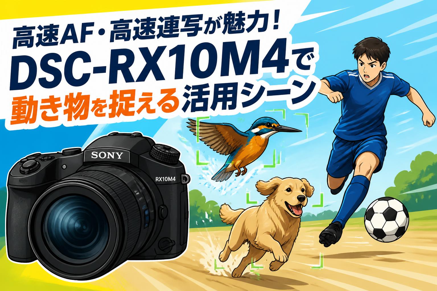 高速AF・高速連写が魅力！DSC-RX10M4で動き物を捉える活用シーン