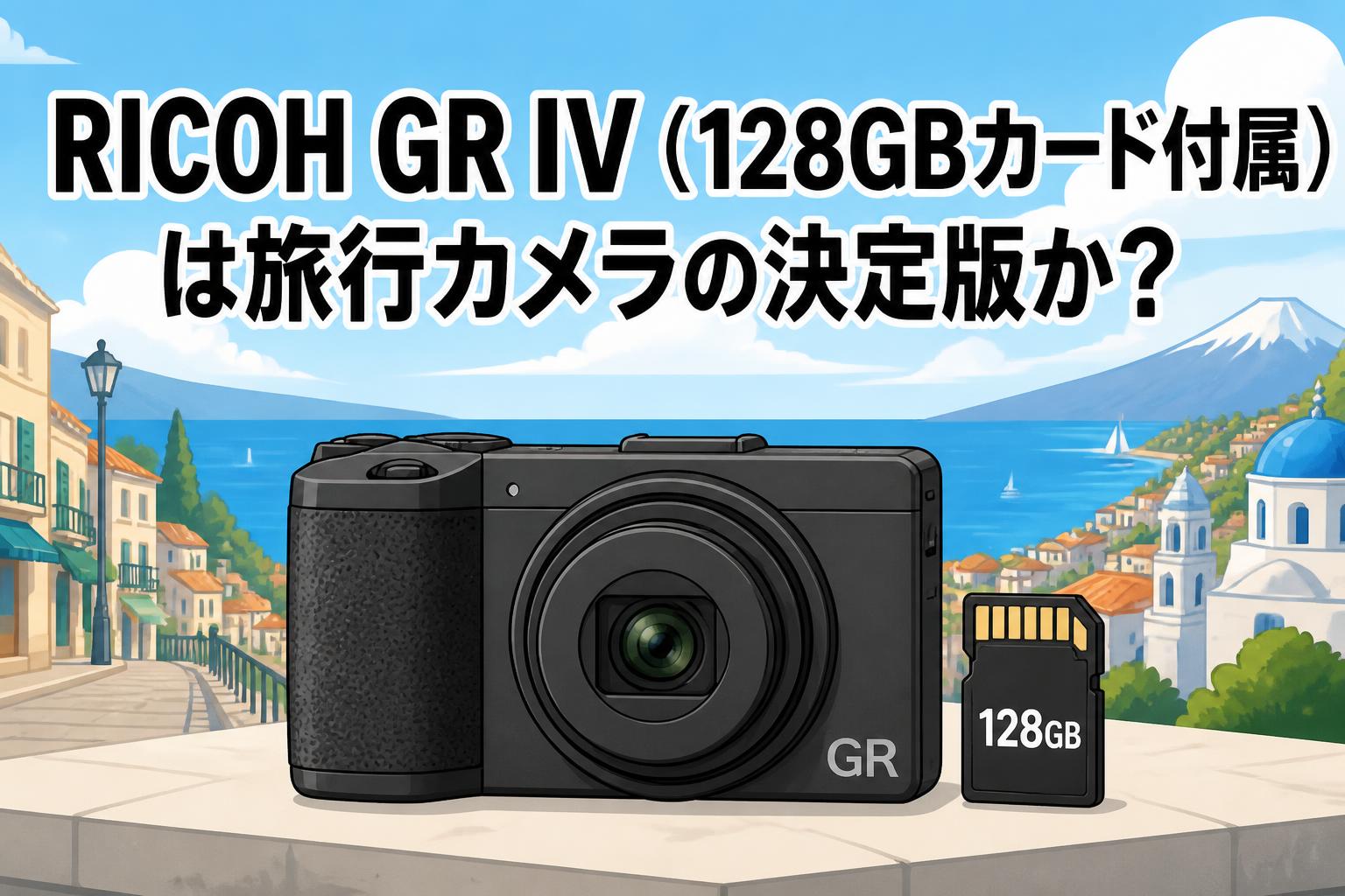 RICOH GR IV（128GBカード付属）は旅行カメラの決定版か？
