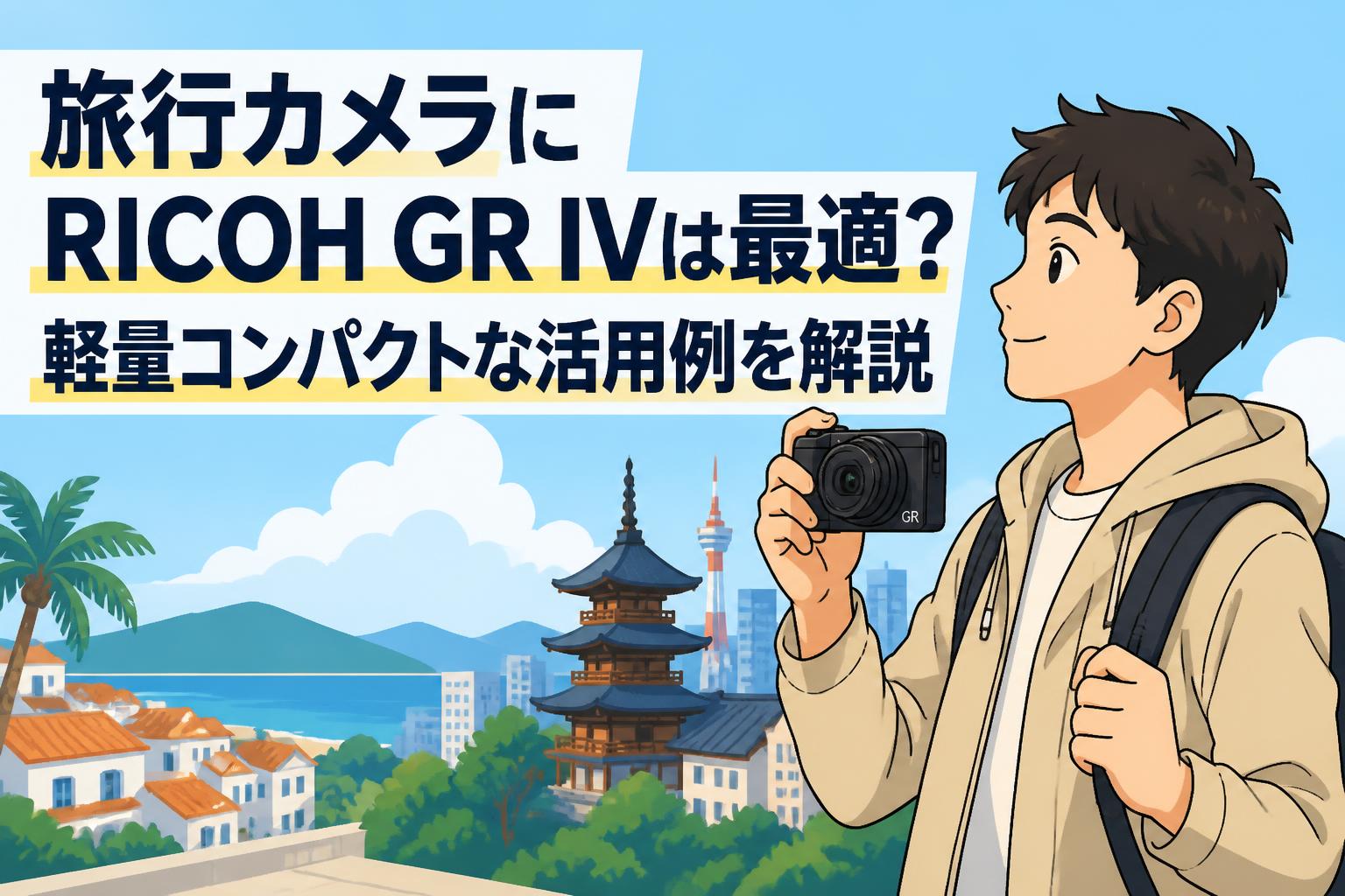 旅行カメラにRICOH GR IVは最適？軽量コンパクトな活用例を解説