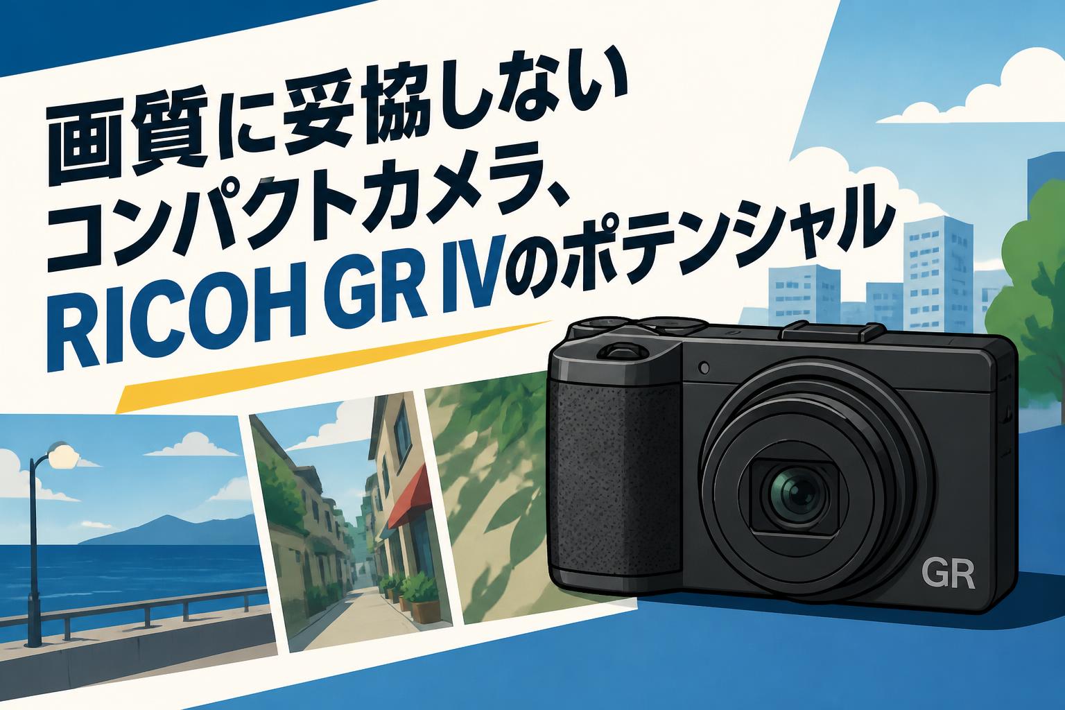 画質に妥協しないコンパクトカメラ、RICOH GR IVのポテンシャル