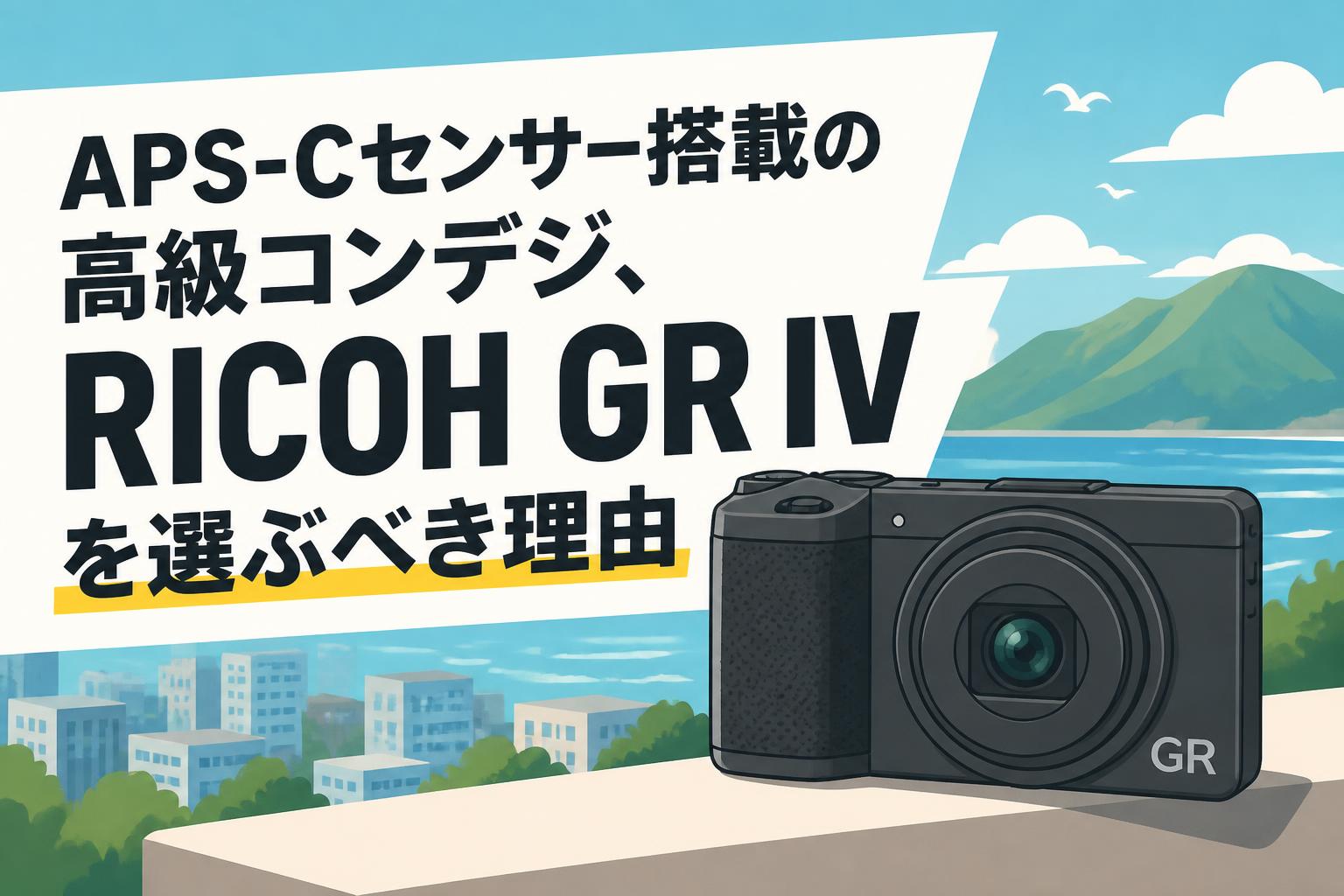APS-Cセンサー搭載の高級コンデジ、RICOH GR IVを選ぶべき理由