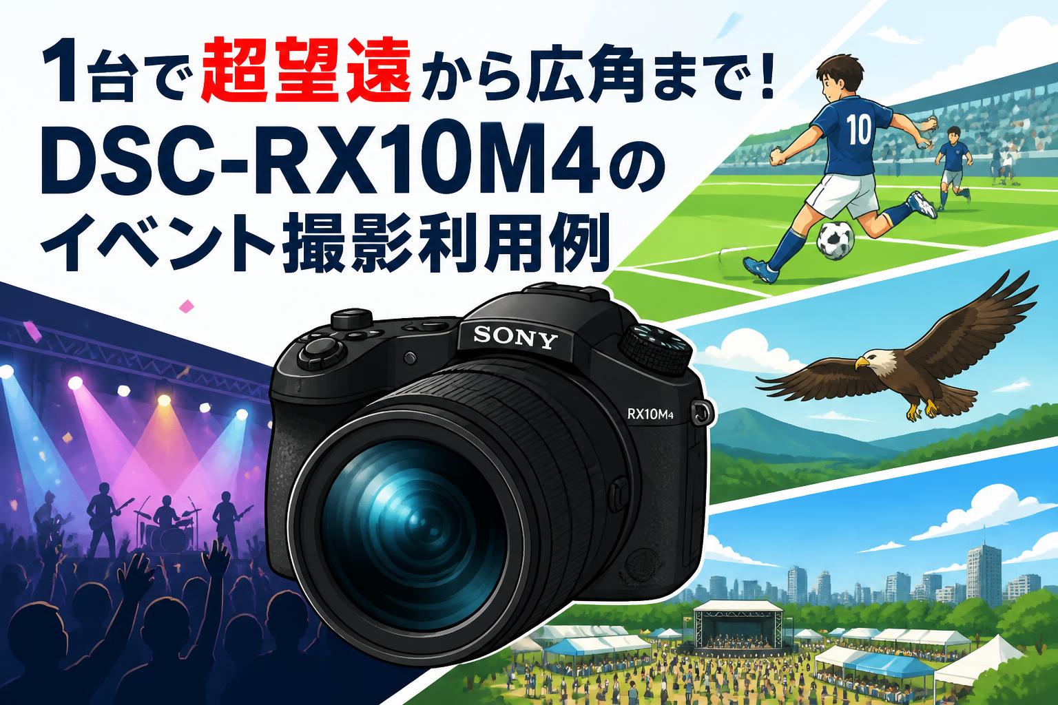 1台で超望遠から広角まで！DSC-RX10M4のイベント撮影利用例