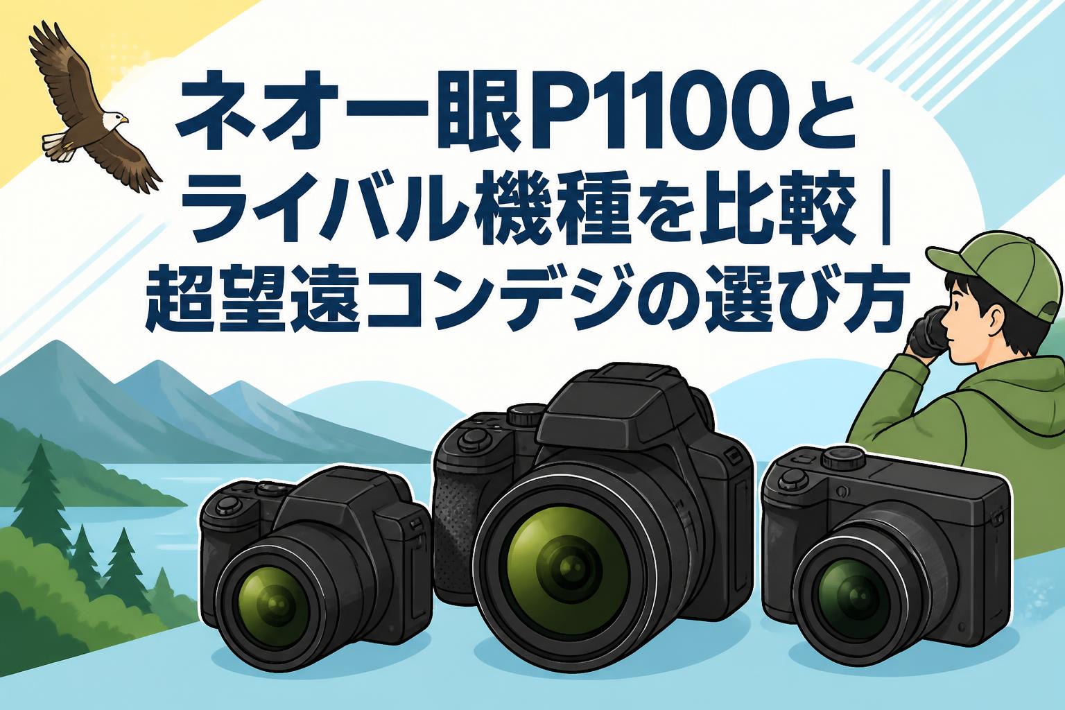 ネオ一眼P1100とライバル機種を比較｜超望遠コンデジの選び方