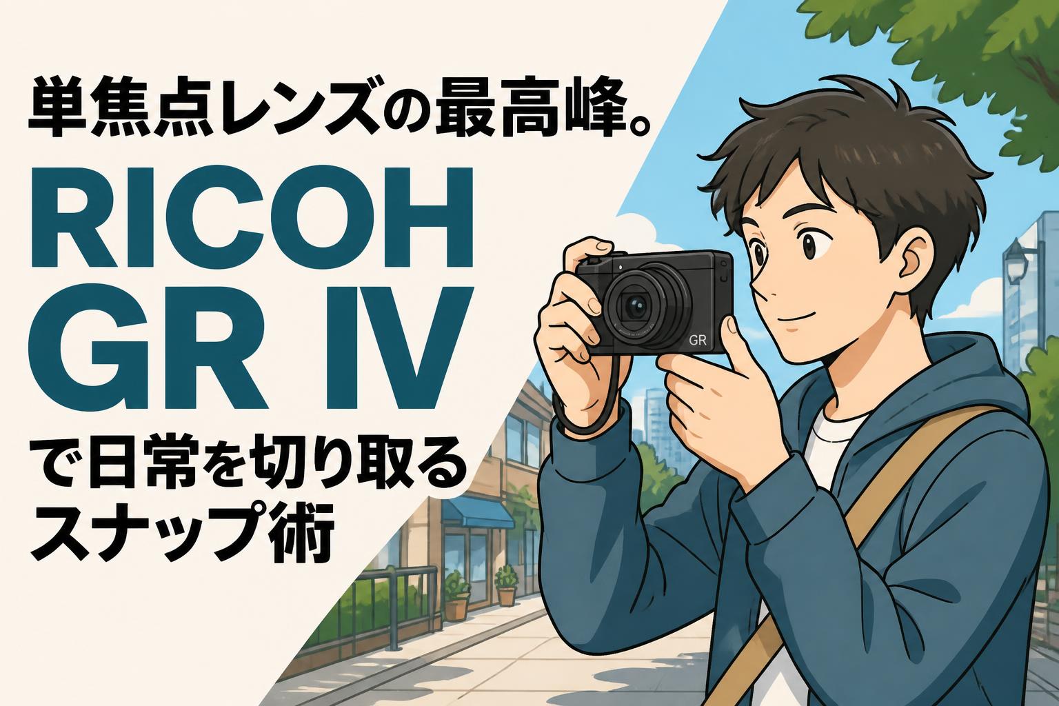 単焦点レンズの最高峰。RICOH GR IVで日常を切り取るスナップ術