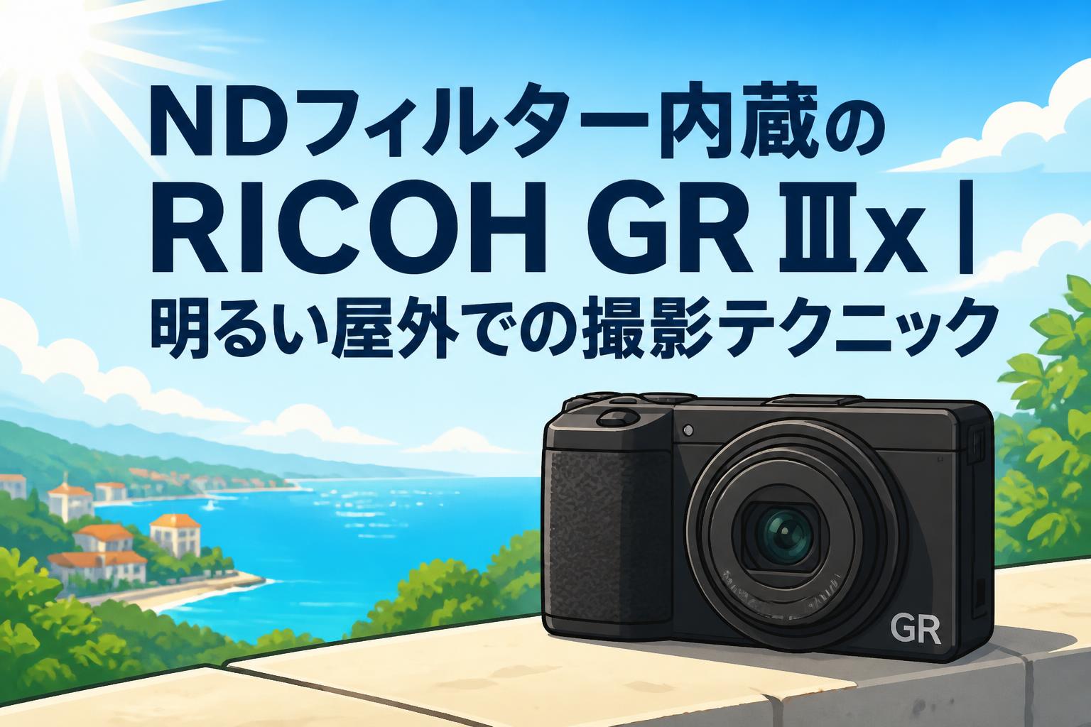 NDフィルター内蔵のRICOH GR IIIx｜明るい屋外での撮影テクニック