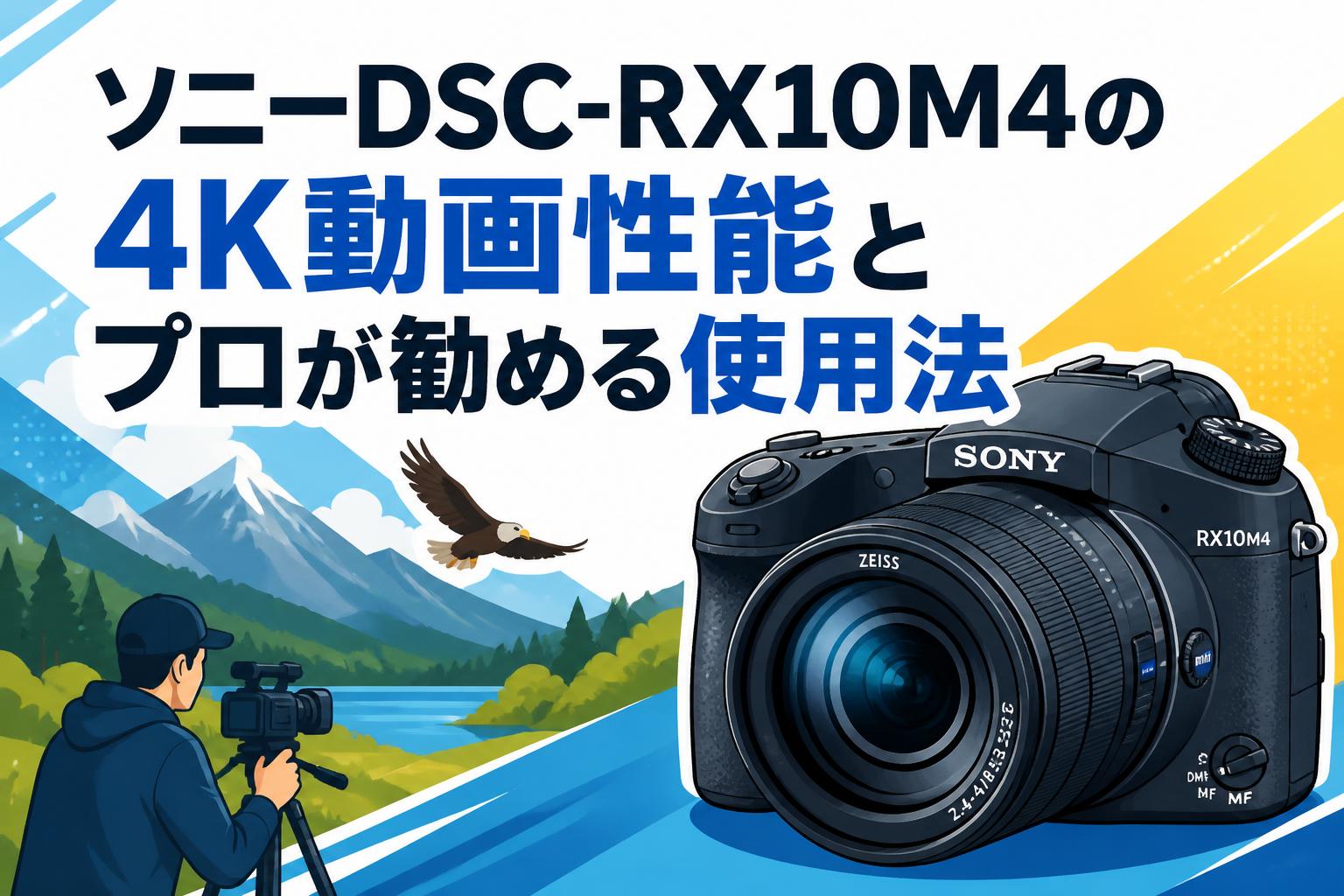 ソニーDSC-RX10M4の4K動画性能とプロが勧める使用法