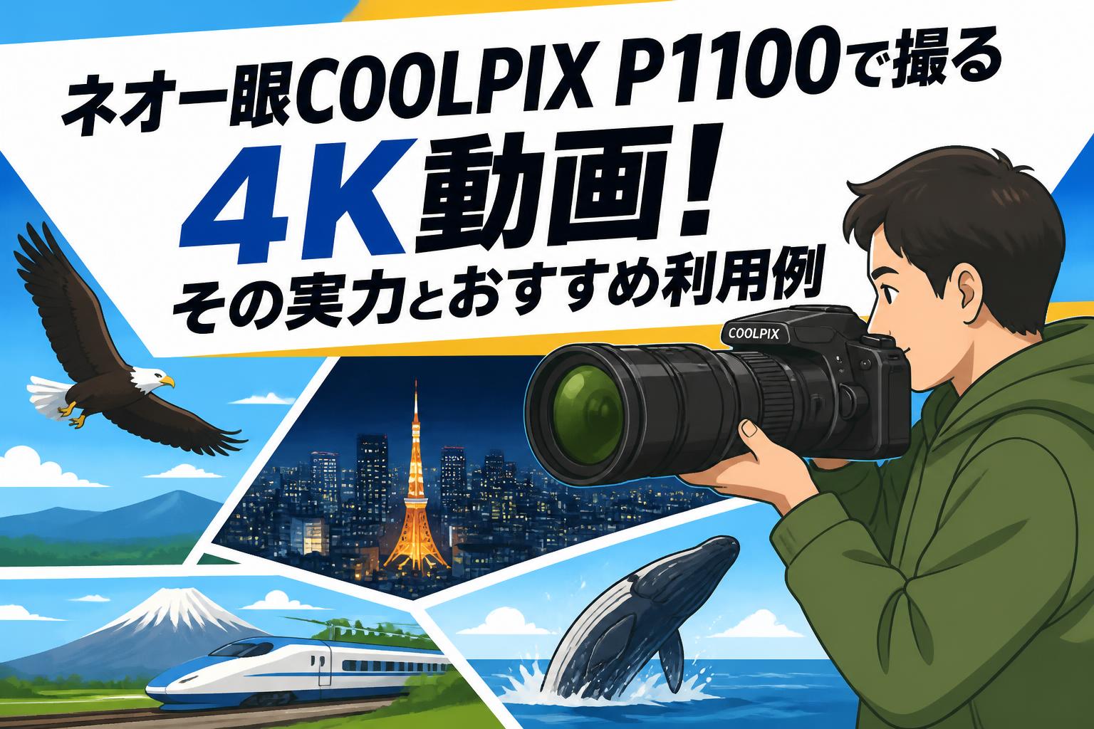 ネオ一眼COOLPIX P1100で撮る4K動画！その実力とおすすめ利用例