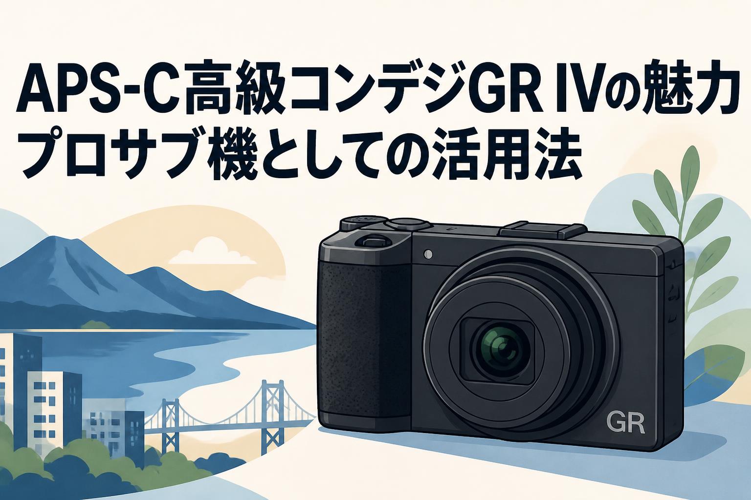 APS-C高級コンデジGR IVの魅力｜プロサブ機としての活用法