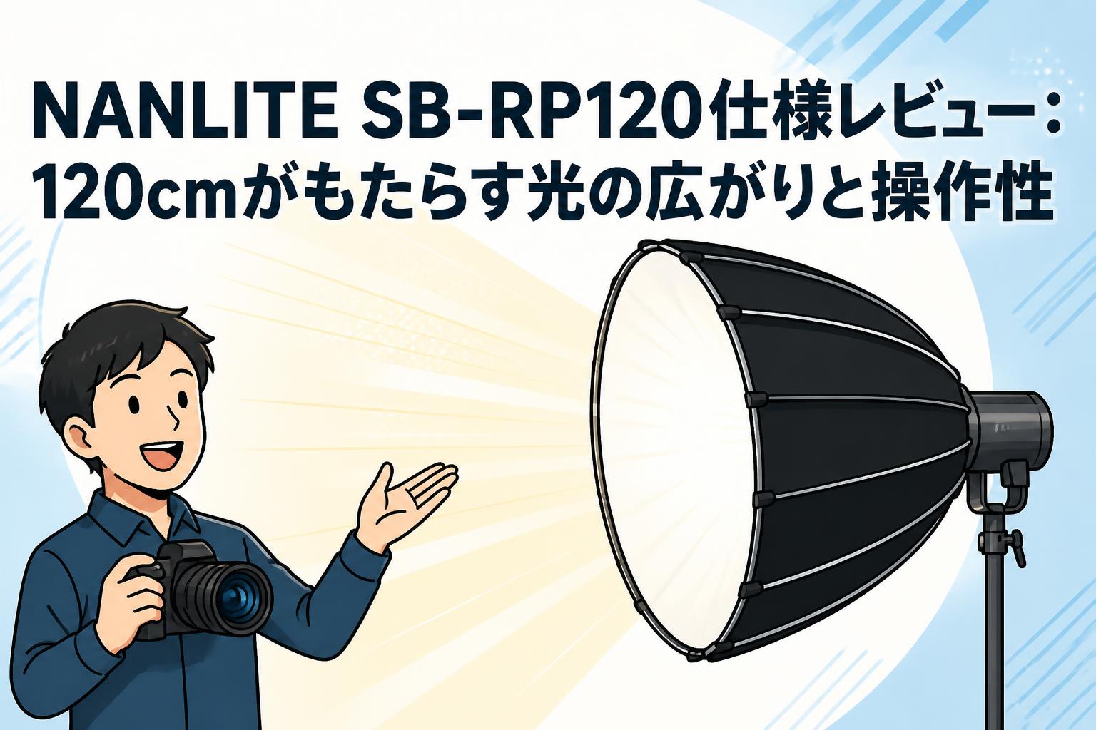 NANLITE SB-RP120仕様レビュー：120cmがもたらす光の広がりと操作性