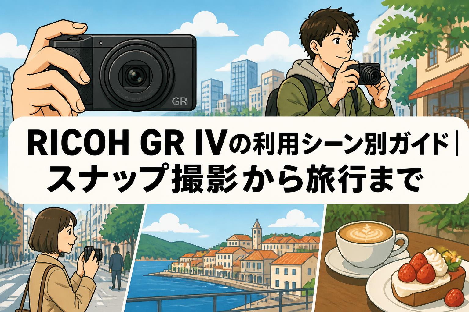 RICOH GR IVの利用シーン別ガイド｜スナップ撮影から旅行まで