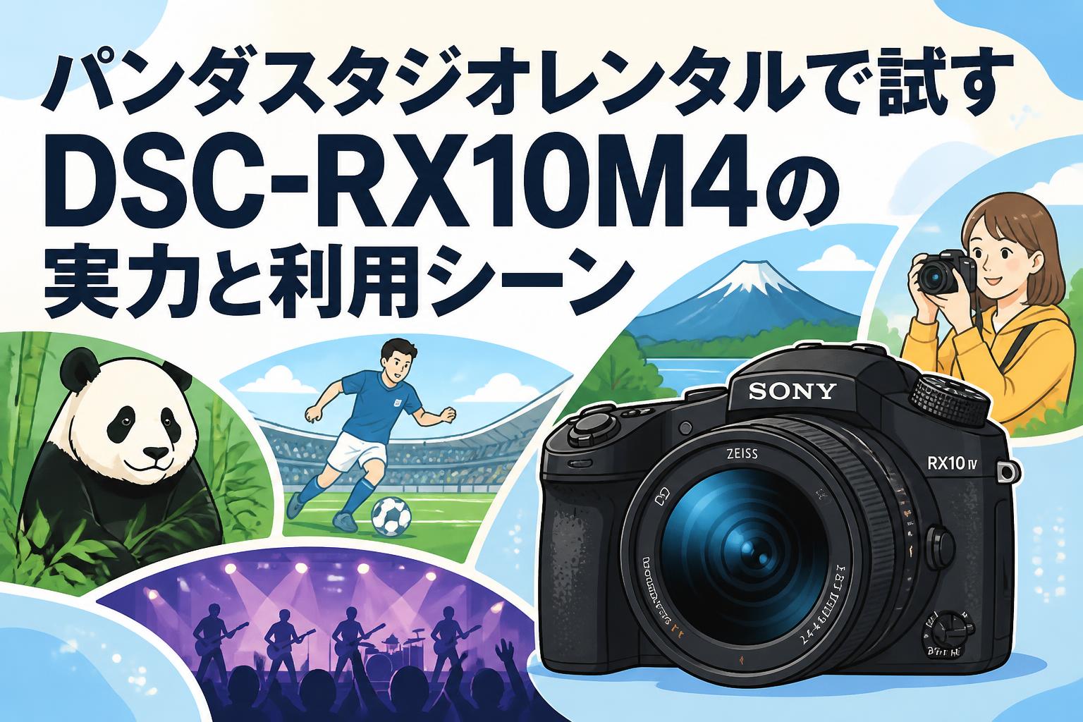 パンダスタジオレンタルで試すDSC-RX10M4の実力と利用シーン