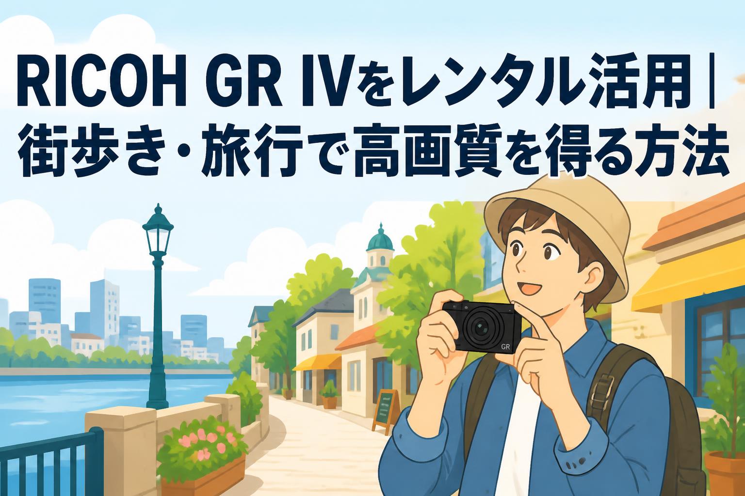 RICOH GR IVをレンタル活用｜街歩き・旅行で高画質を得る方法